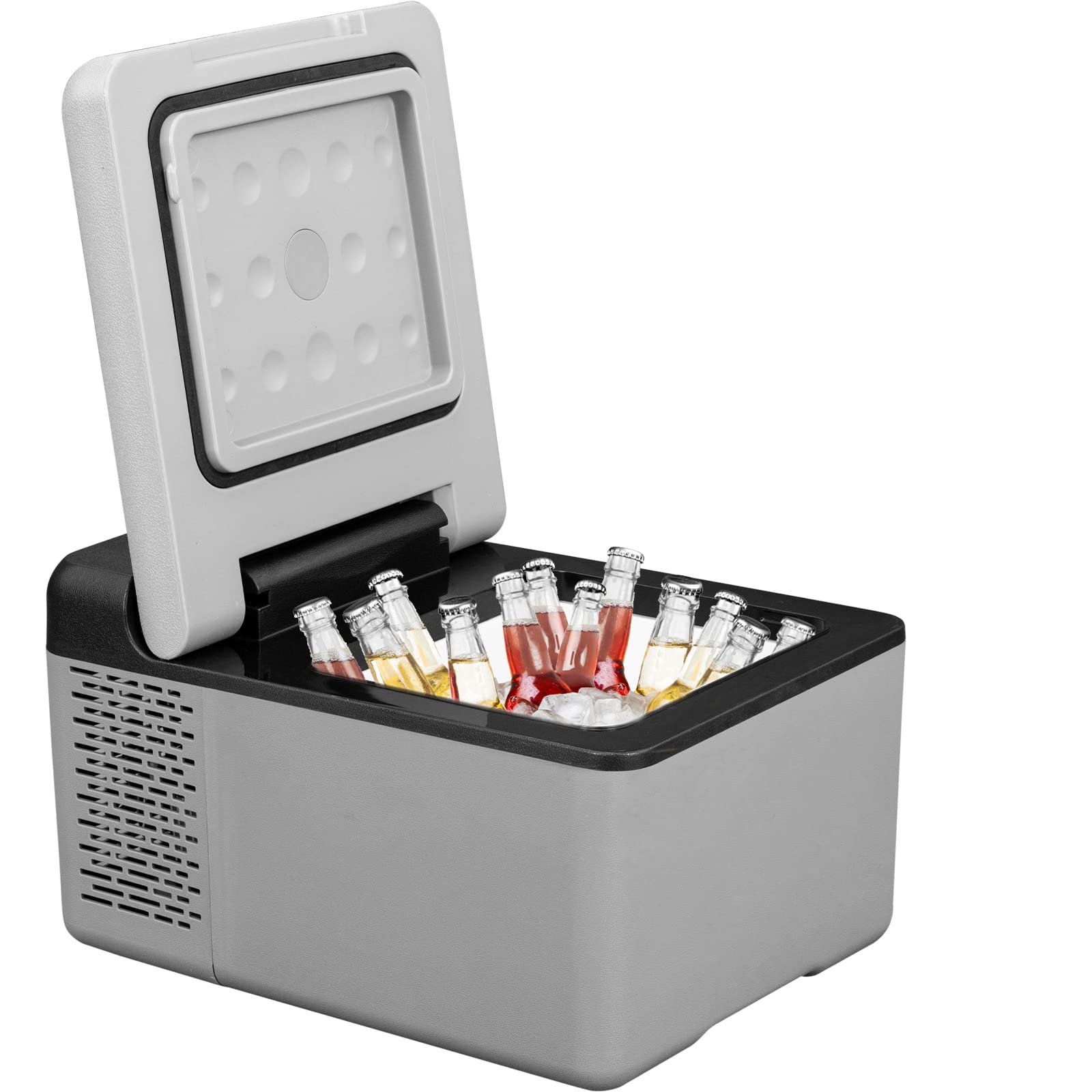 VEVOR 12 Volt Car Refrigerator, 26.4QT/25L Car Fridge, Portable Electric Cooler with -4?~68? Adjustable Temperature, 12/24V DC a