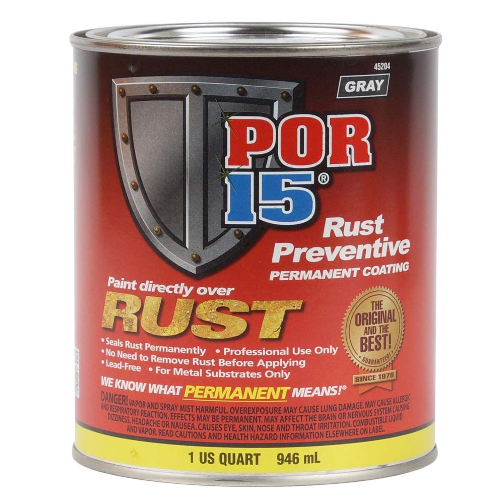 Por-15 Rust Preventive Coating, Stop Rust And Corrosion Permanently, Anti-Rust, Non-Porous Protective Barrier, 32 Fluid Ounces, 