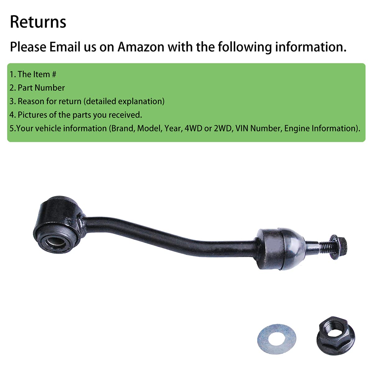 Hhcm 2 Pcs Front Sway Bar Link Kits K9225 For Toyota 4Runner 1984-1989, Stabilizer Bar End Link For Toyota Pickup 1979-1994, 4Wd