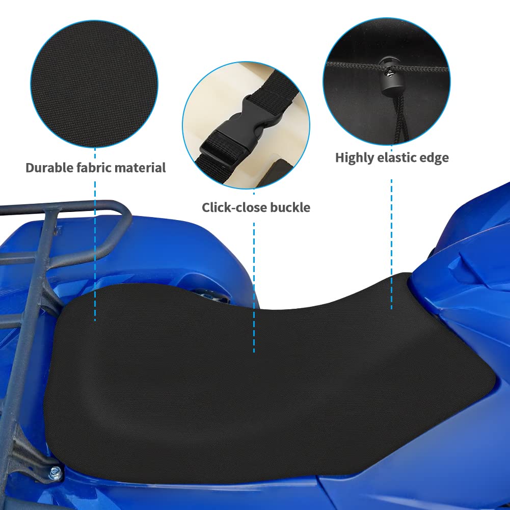 Motoqueen Atv Seat Covers Universal Waterproof-Resistant Cover Fits For Sportsman | Rancher | Foreman | Scrambler | Kodiak | Pol