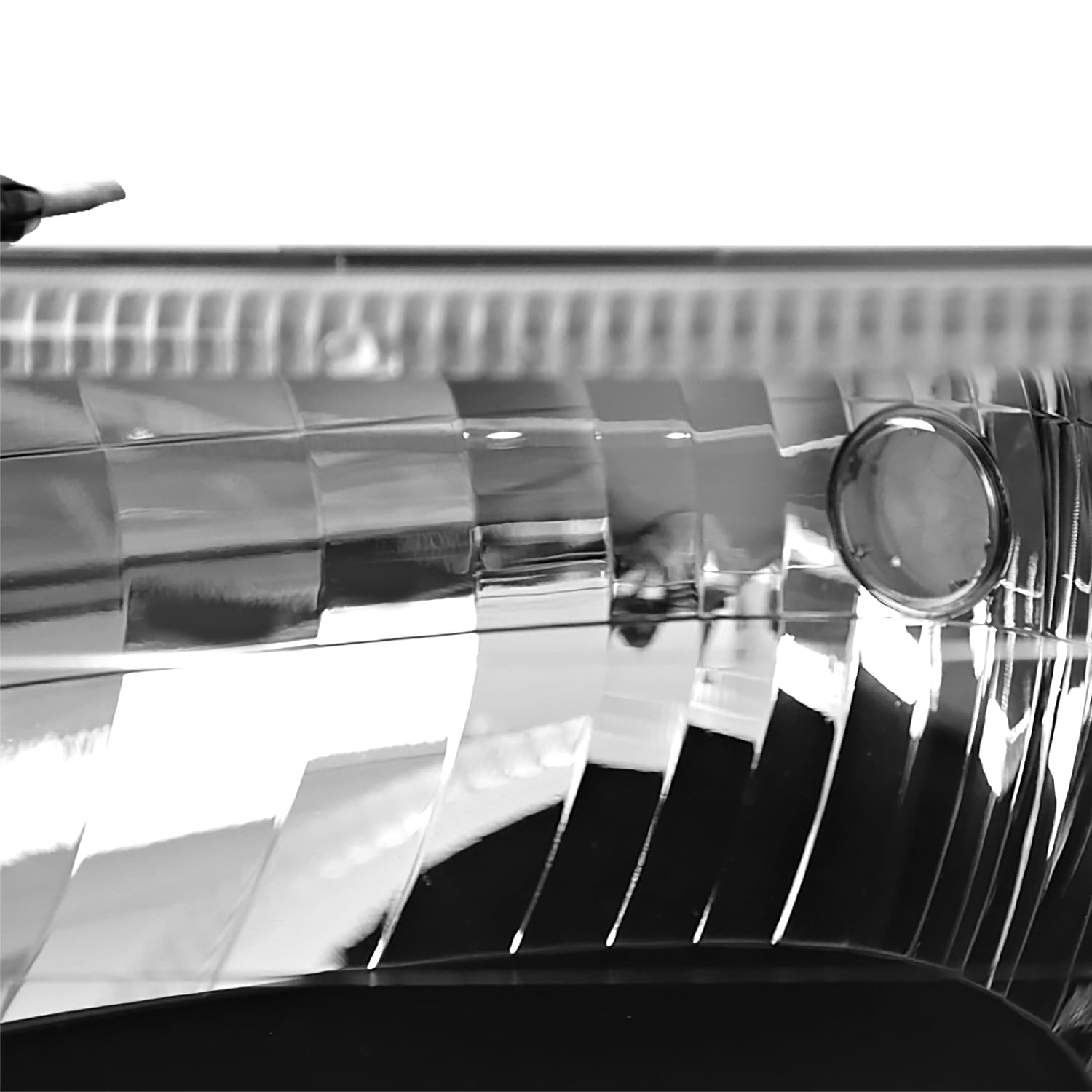 Spec-D Tuning Black Housing Clear Lens Headlights + Bumper Lights + Corner Lamps Compatible with 1992-1996 Ford F150 F250 F350 B