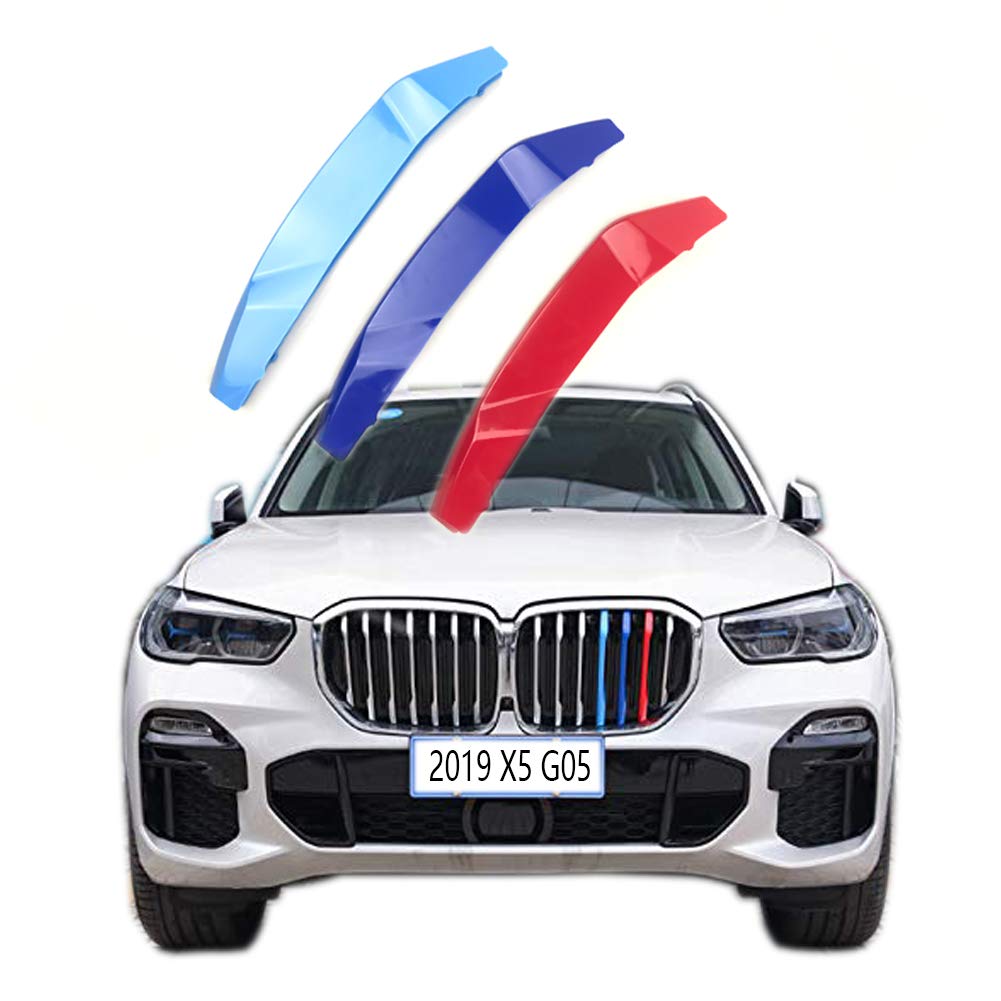 Lanyun Compatible With 2019 2020 2021 2022 2023 Bmw X5 G05 Grill Accessories M Color Grill Insert Trims Grill Stripes Compatible