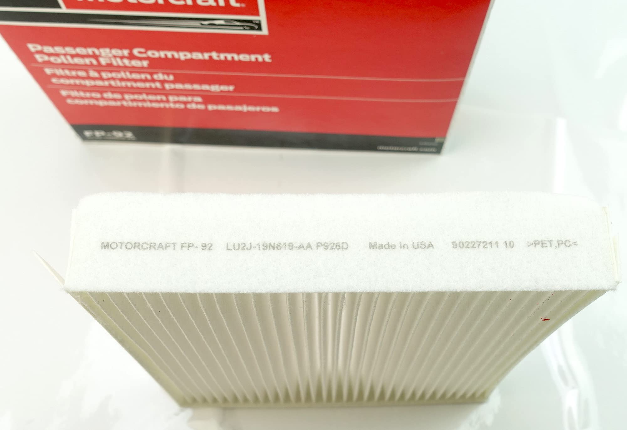 Ford Pollen Filter FL3Z-19N619-A - High-Quality Air Filtration for Enhanced Cabin Comfort