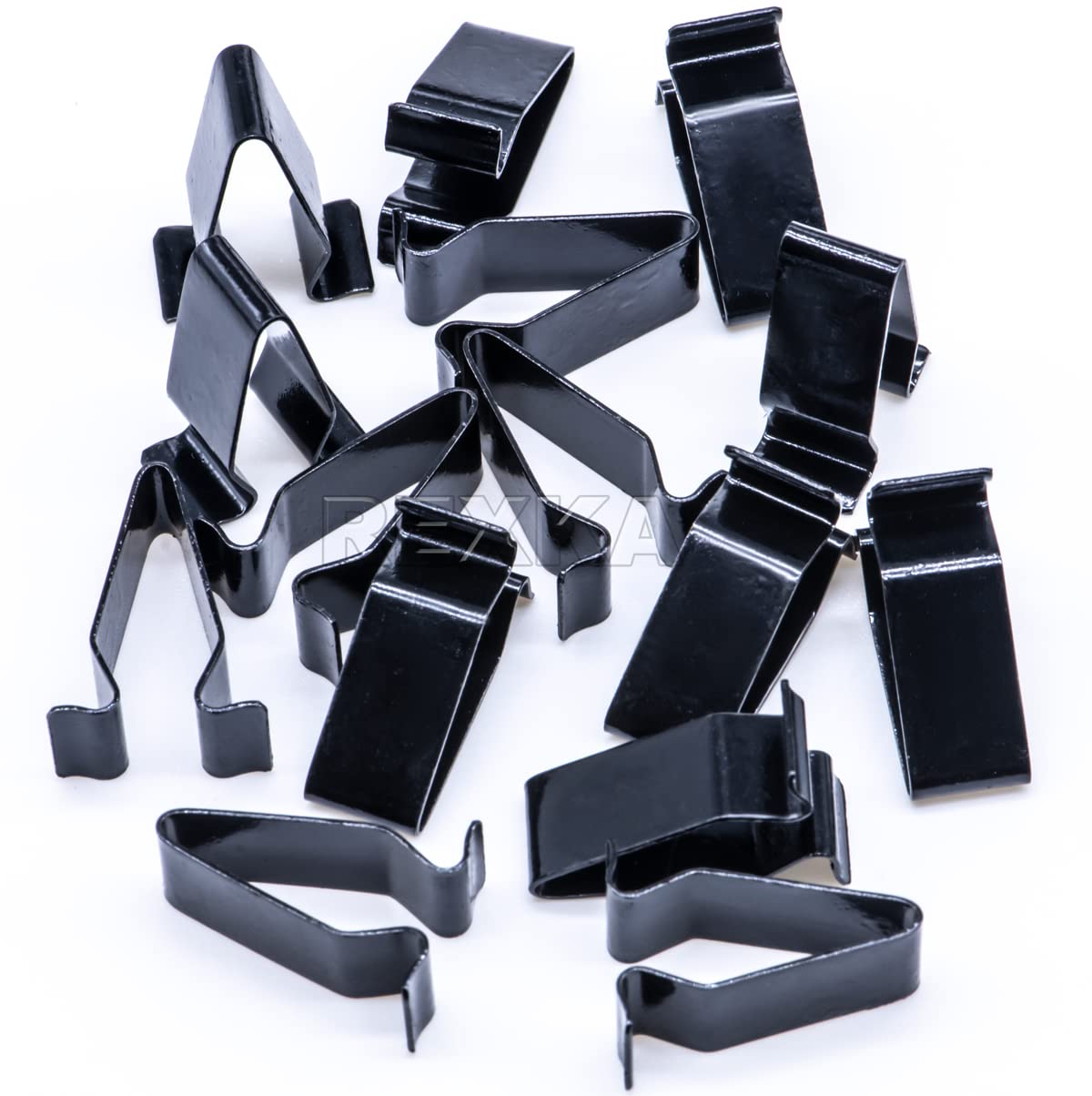 Rexka 15pcs Metal Trim Panel Spring Clip 22 mm Compatible with VW Audi 4A0-867-276 Mercedes Sprinter 0019917670