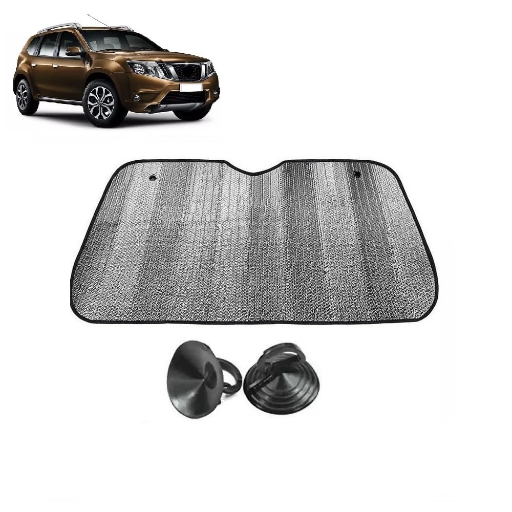 Car Windshield Sun Shade UV Rays Protector Silver Sunshade Solar Reflective suitable for Nissan Terrano