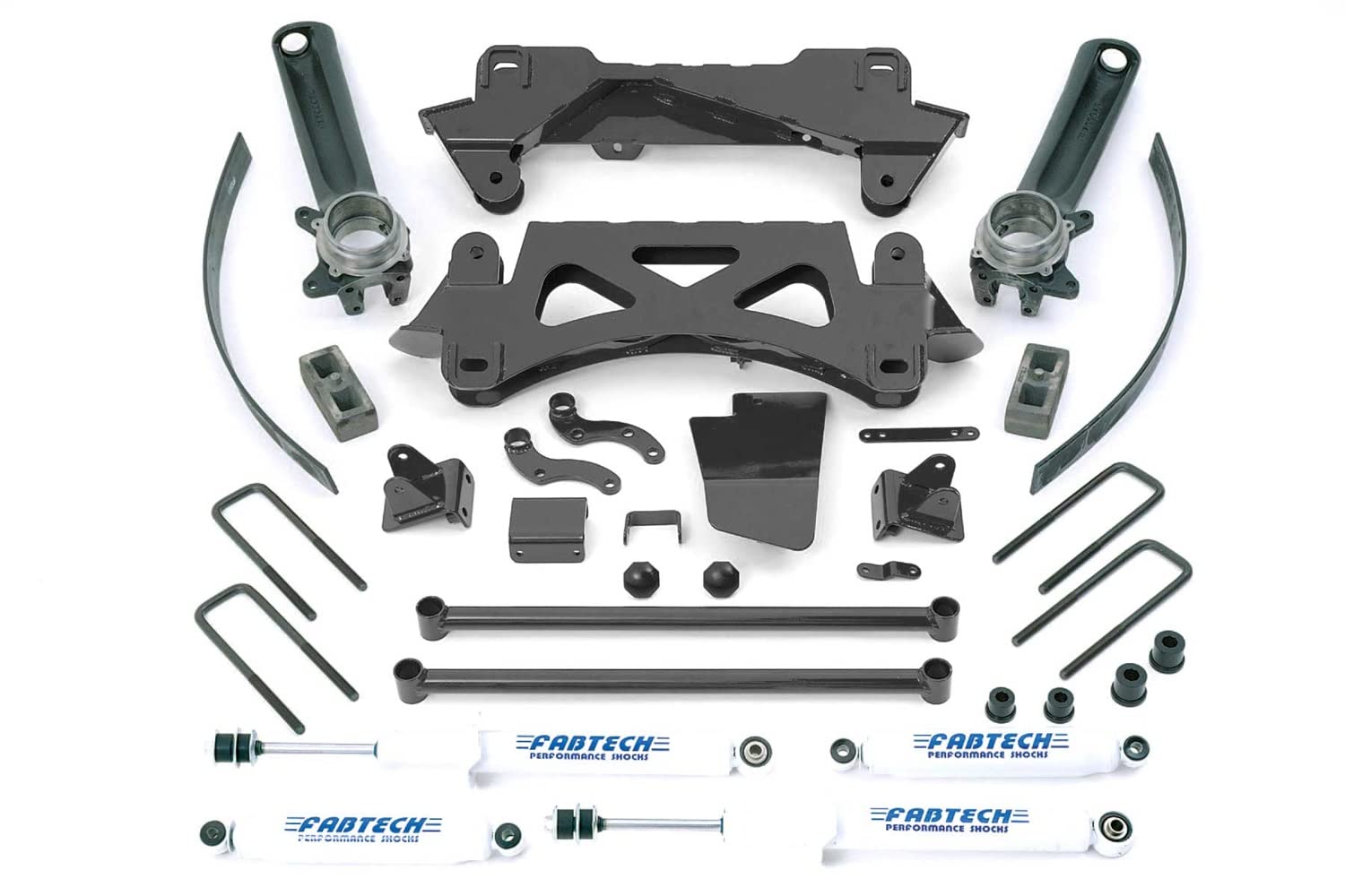 Fabtech K7002 Performance Lift System w/Shocks w/Rear Performance Shock 6 in. Lift Performance Lift System w/Shocks