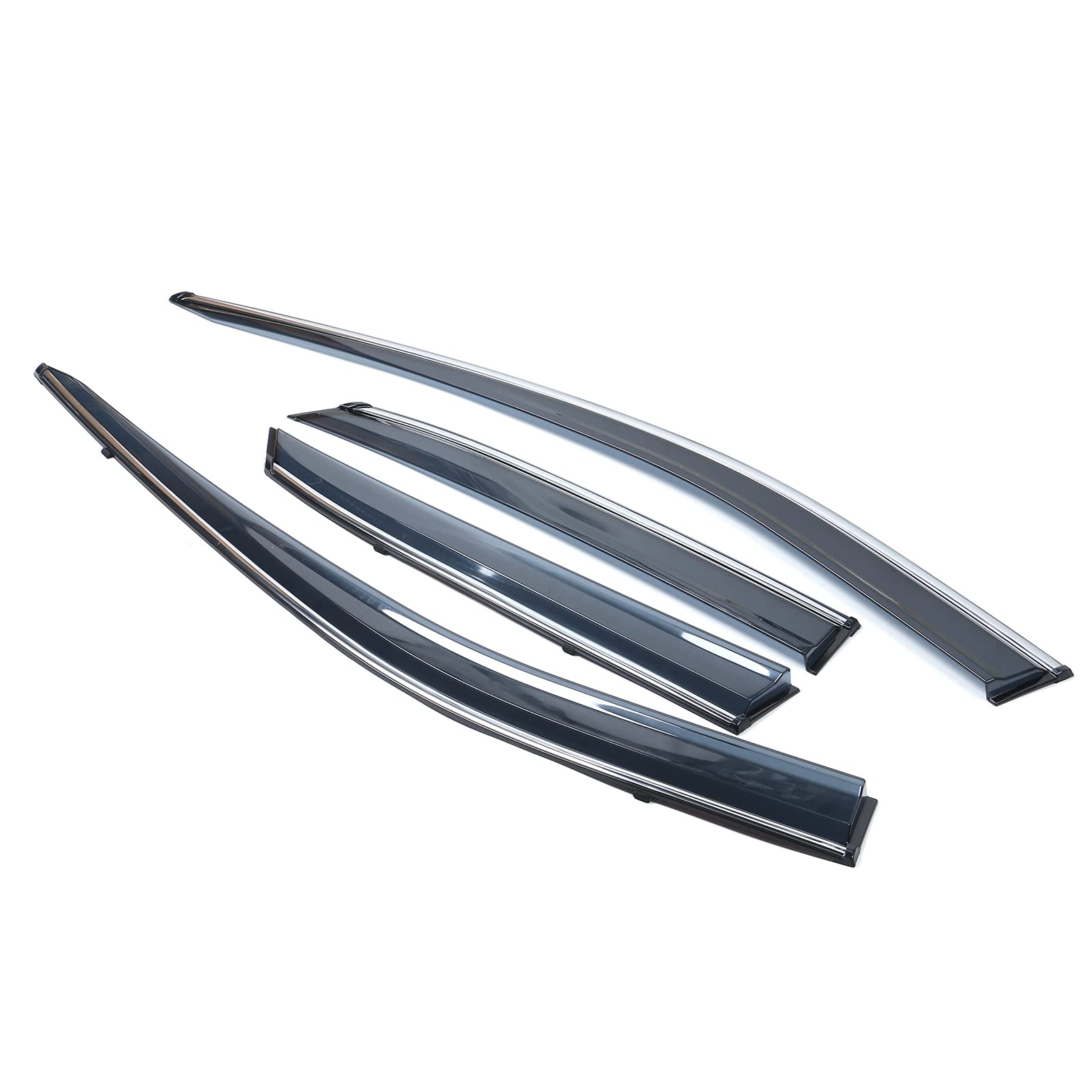 Window Visor Compatible With 2016-2022 Lexus Rx350 & Rx450H Al20, Injection Polycarbonate With Chrome Trim Air Deflector Rain Gu
