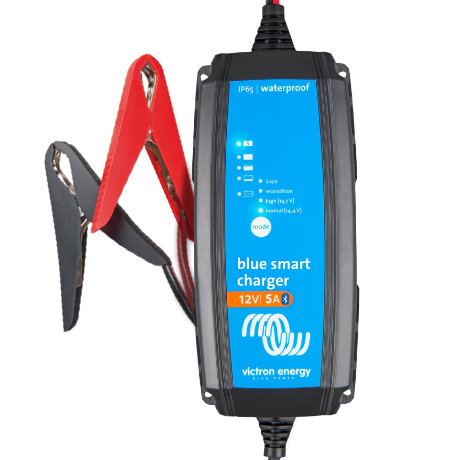 Victron Energy Blue Smart IP65 Smart Car Battery Charger 12V 5A, Float & Trickle Charger and Desulfator for Motorcycle, ATV, RV,