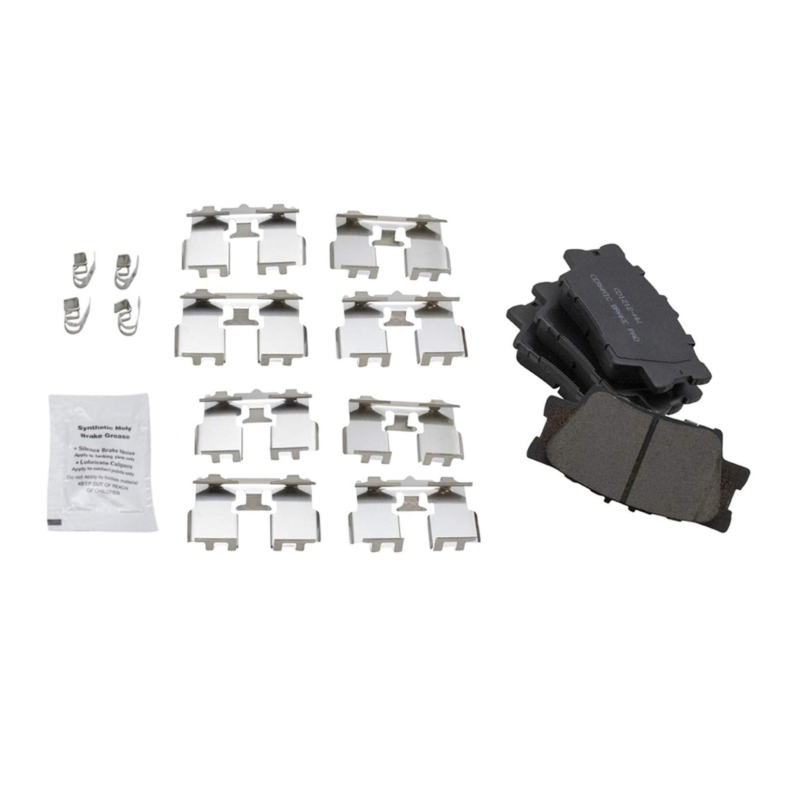Trq Rear Brake Pad & Rotor Kit Brake Pads Brake Rotor Ceramic Solid Premium G-Coated Compatible With 2010-2012 Lexus Hs250H 2006