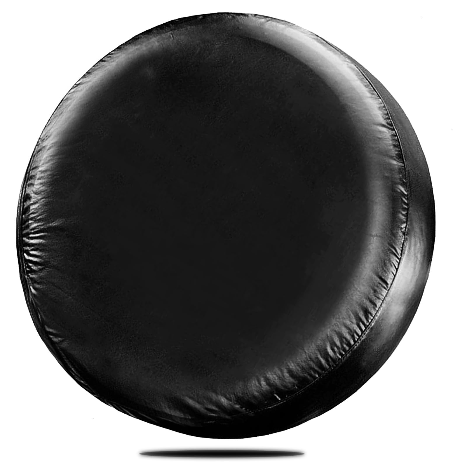 WSSROGY 16 inch PU Leather Soft Trailer Spare Tire Cover Fit for Jeep, SUV, Truck (Black, 16 Inch for Diameter 29 ''-31 '')
