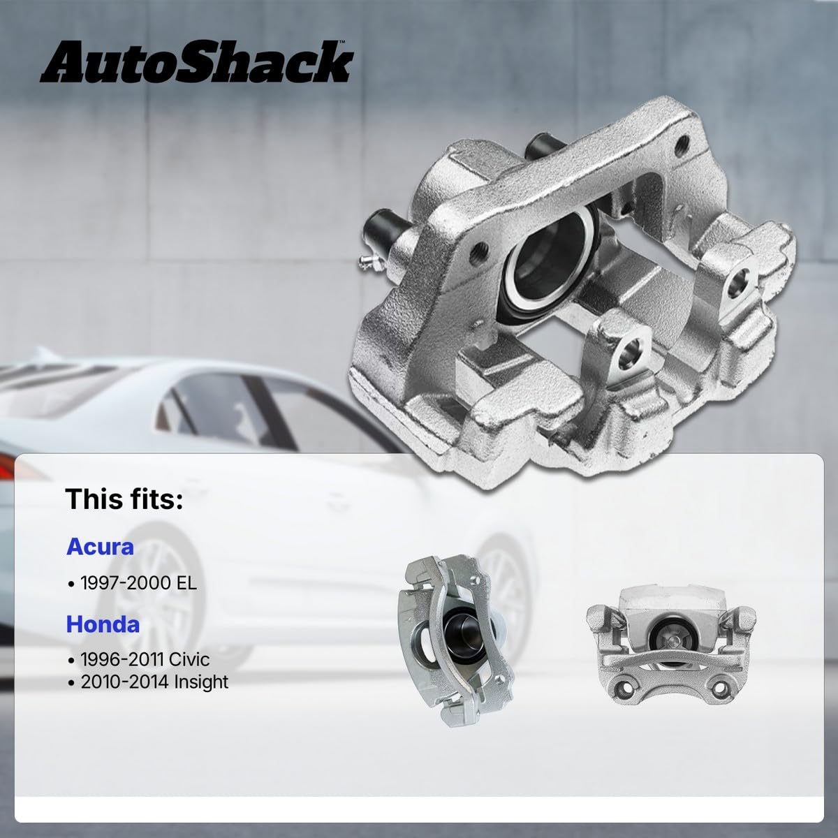 Autoshack Front Brake Calipers Assembly Pair Set Of 2 Driver And Passenger Side Replacement For 1996-2010 2011 Honda Civic 2010-2014 Insight 1997-2000 Acura El 1.3L 1.6L 1.7L 1.8L 2.0L Fwd Bc29728Pr