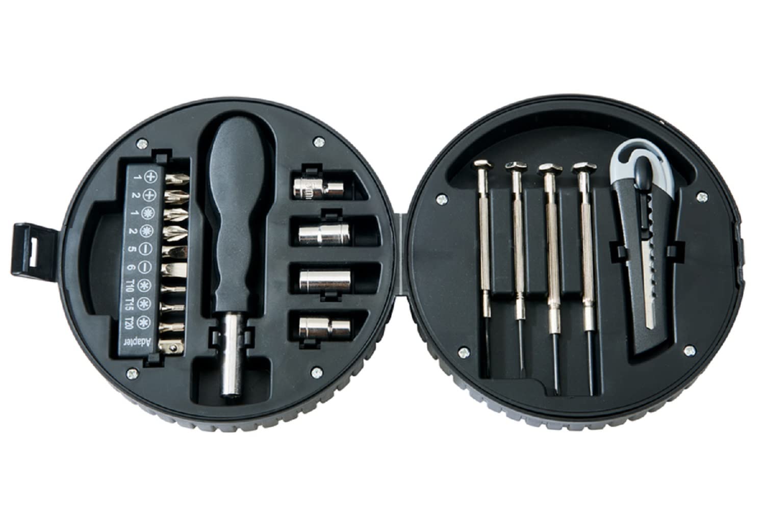 Creative Gifts 002557 Tools In Tire, 5.25-Inch Diameter, Set Of 20