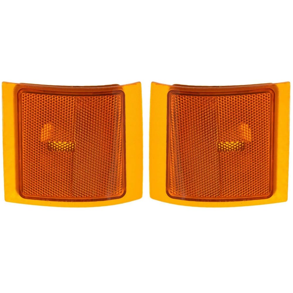 EPIC LIGHTING OE Spec Replacement Halogen Composite Side Markers Upper Assembly Compatible with CHEVROLET 94-02 C/K TRUCK - Pair