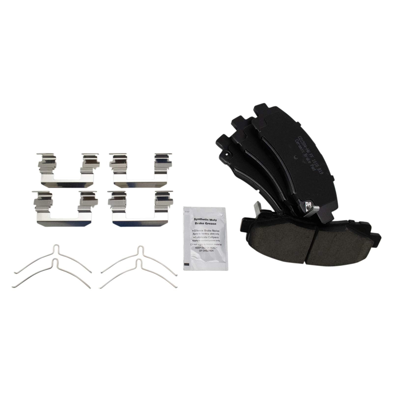 Trq Front And Rear Brake Pad & Rotor Kit Brake Pads Brake Rotor Ceramic Compatible With 2015-2020 Acura Tlx