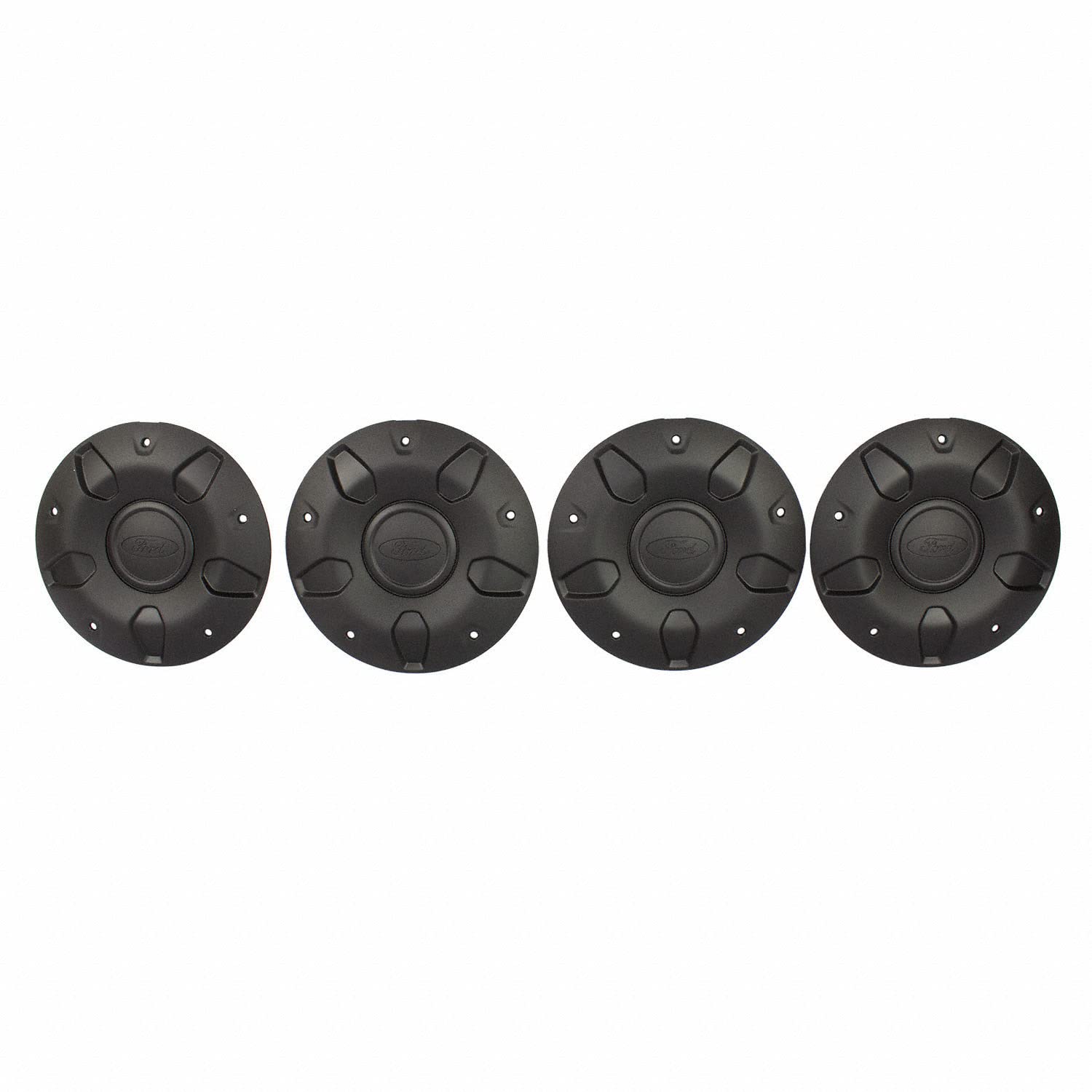 2015+ Ford Transit Oem Non-Dually 16'' Steel Wheel Black Center Caps Kit