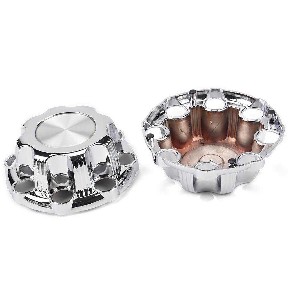 PIT66 Wheel Center Caps for 01-07 Chevy Silverado & GMC Sierra, Metal, 16 Inch Rim, 4 Pcs