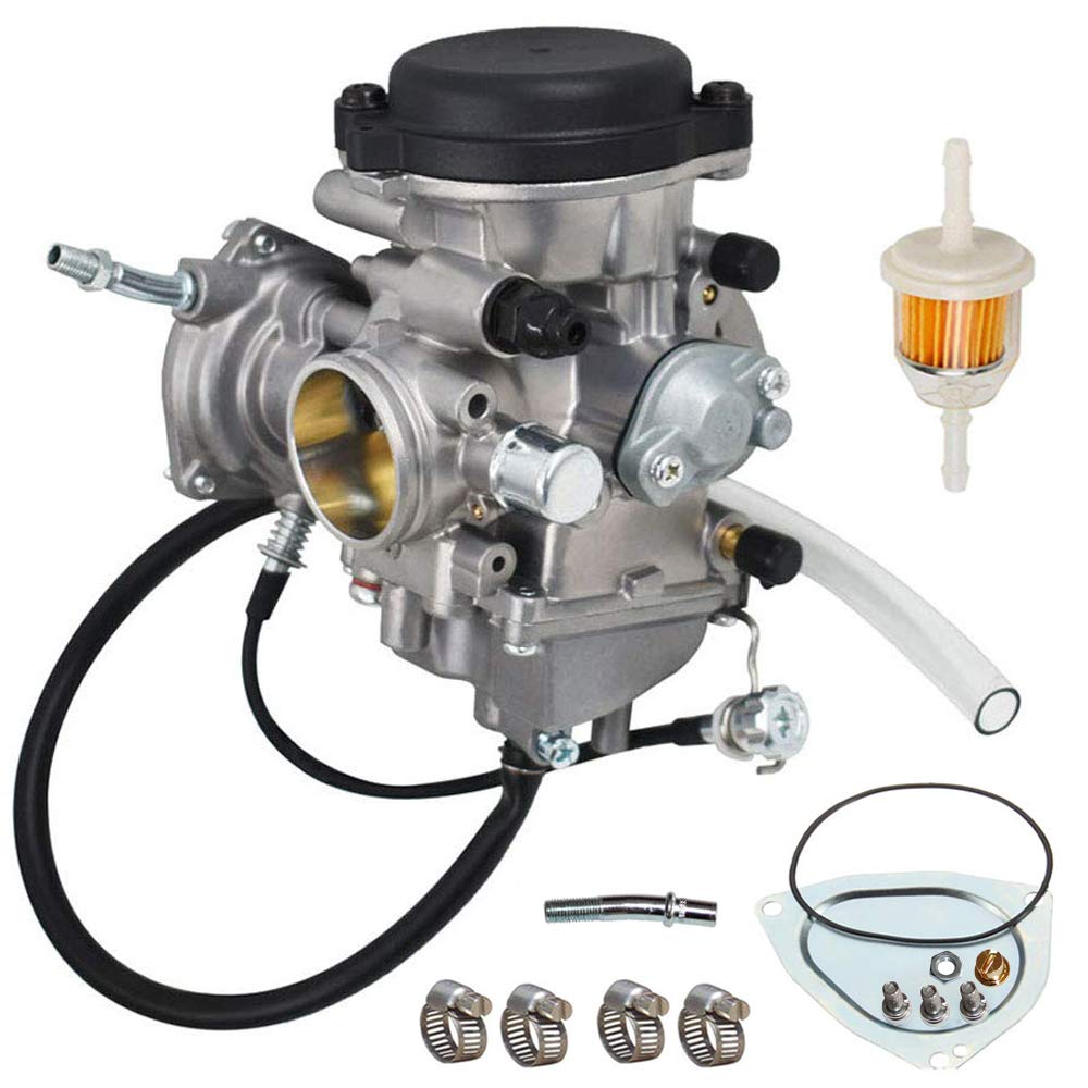 LIYYOO YFM400 Carburetor Kit for Yamaha Big Bear, Wolverine, Kodiak, Grizzly 400 ATV (2000-2006) with Air & Fuel Filters