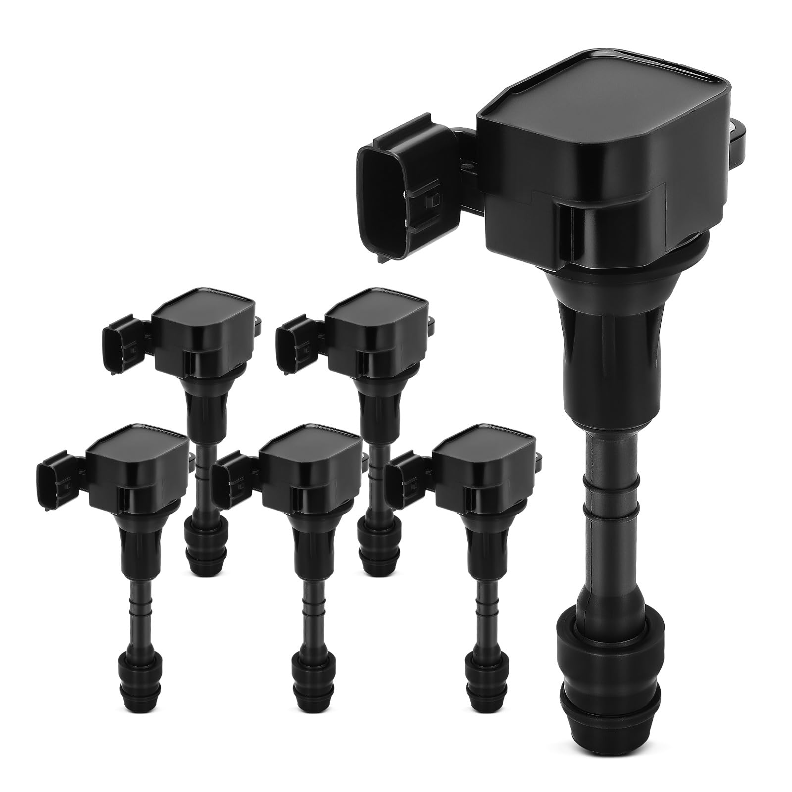 YHTAUTO Set of 6 Ignition Coil Packs Replacement for Nissan Maxima 2001-2008 Murano 2003-2007, Altima Frontier Quest Xterra, Inf