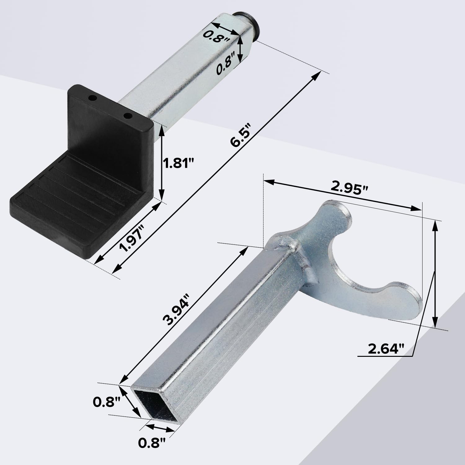 Donext Spool Lift Stand Attachments for Sportbike, U & L-Shaped Adapters, Model YC0016, Attachment Only, 2 Pairs