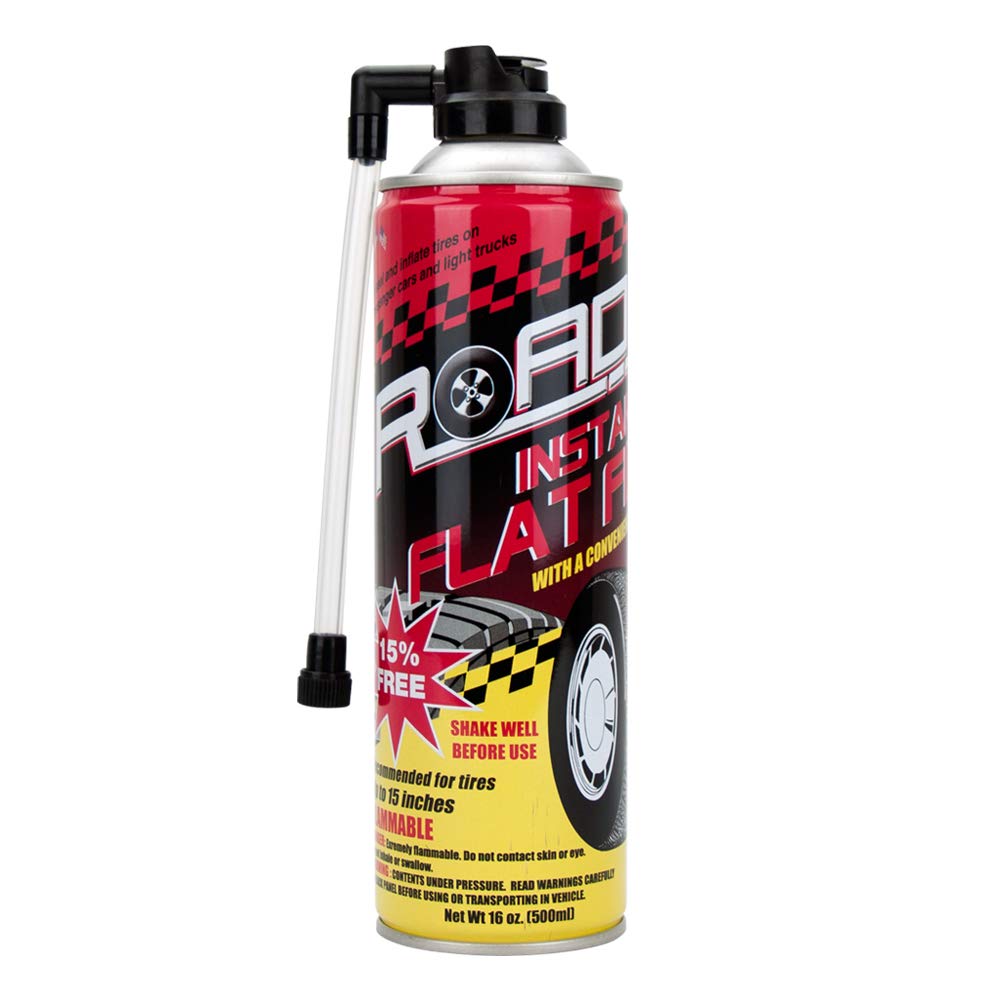 Road Instant Fixes Flat Tire Easy Hose Tire Inflator Air Filler Sealant 16Oz (3 Pack)