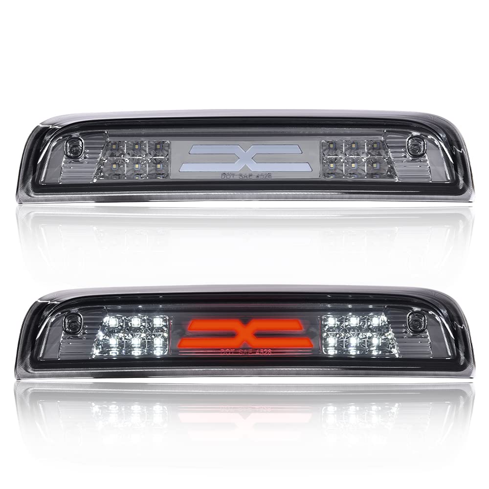 CROSSDESIGN 3rd LED Bar Brake Type X Compatible with Chevy Silverado 2014-2020,Fit GMC Sierra 2014-2020