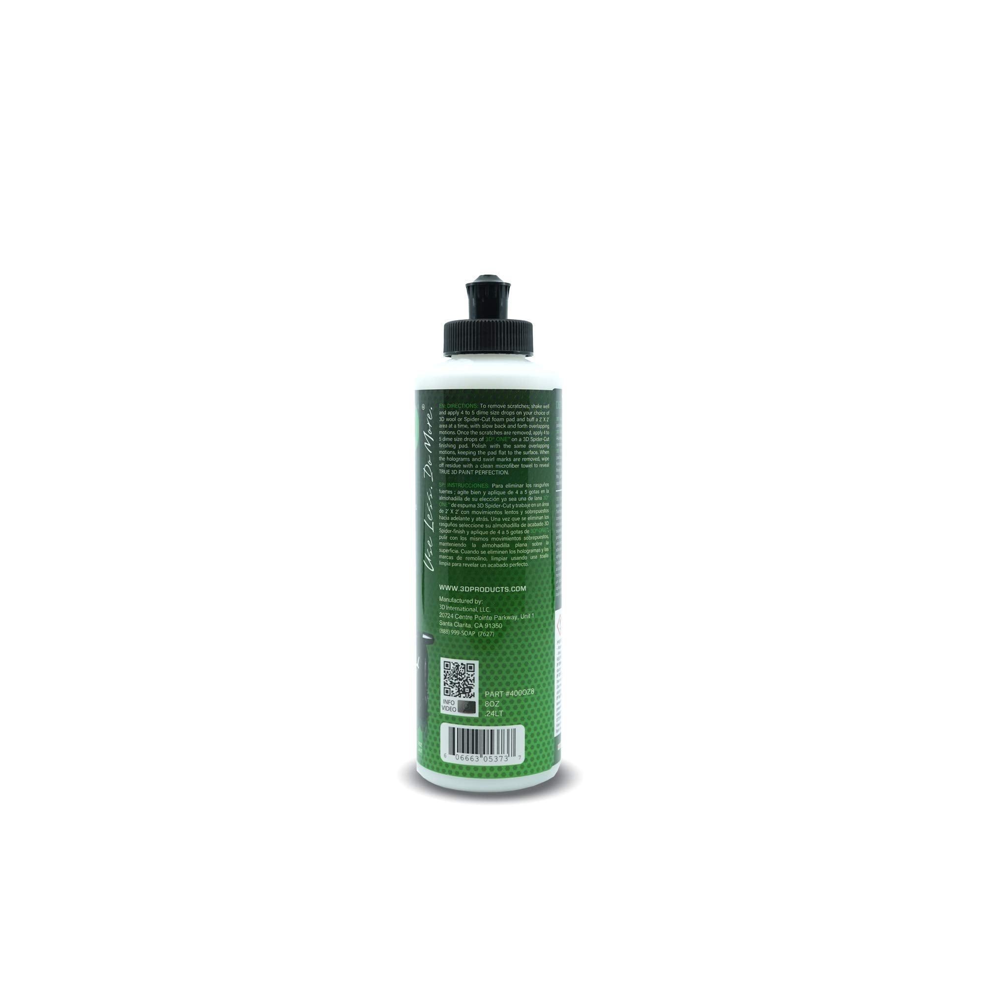3D 3D One Car Scratch & Swirl Remover - Rubbing Compound & Polish - 8oz - Ceramic