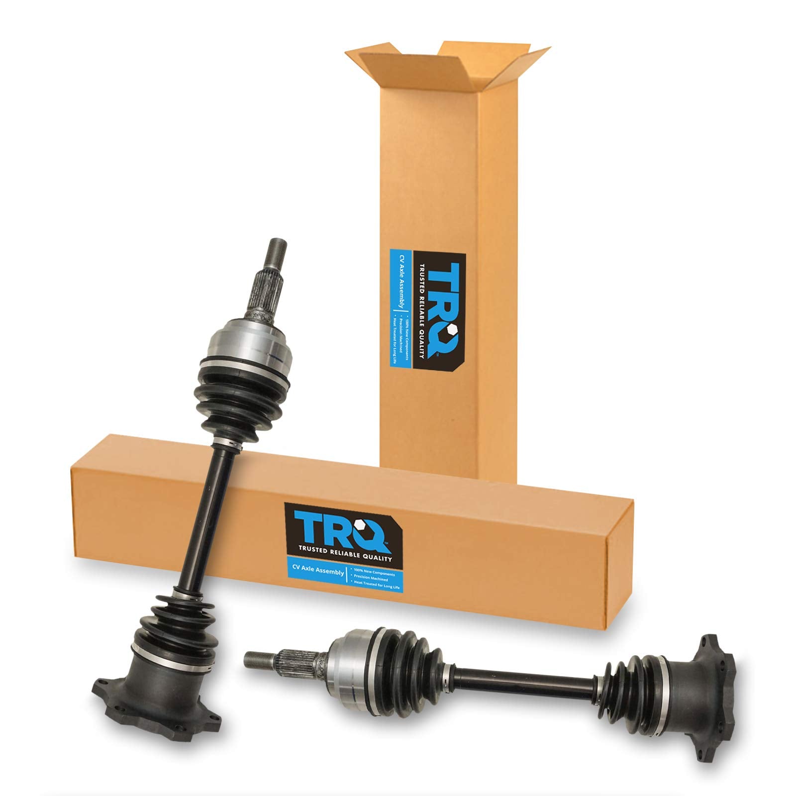 Trq Front Cv Axle Shaft Assembly Pair Compatible With 99-07 Silverado Sierra Tahoe