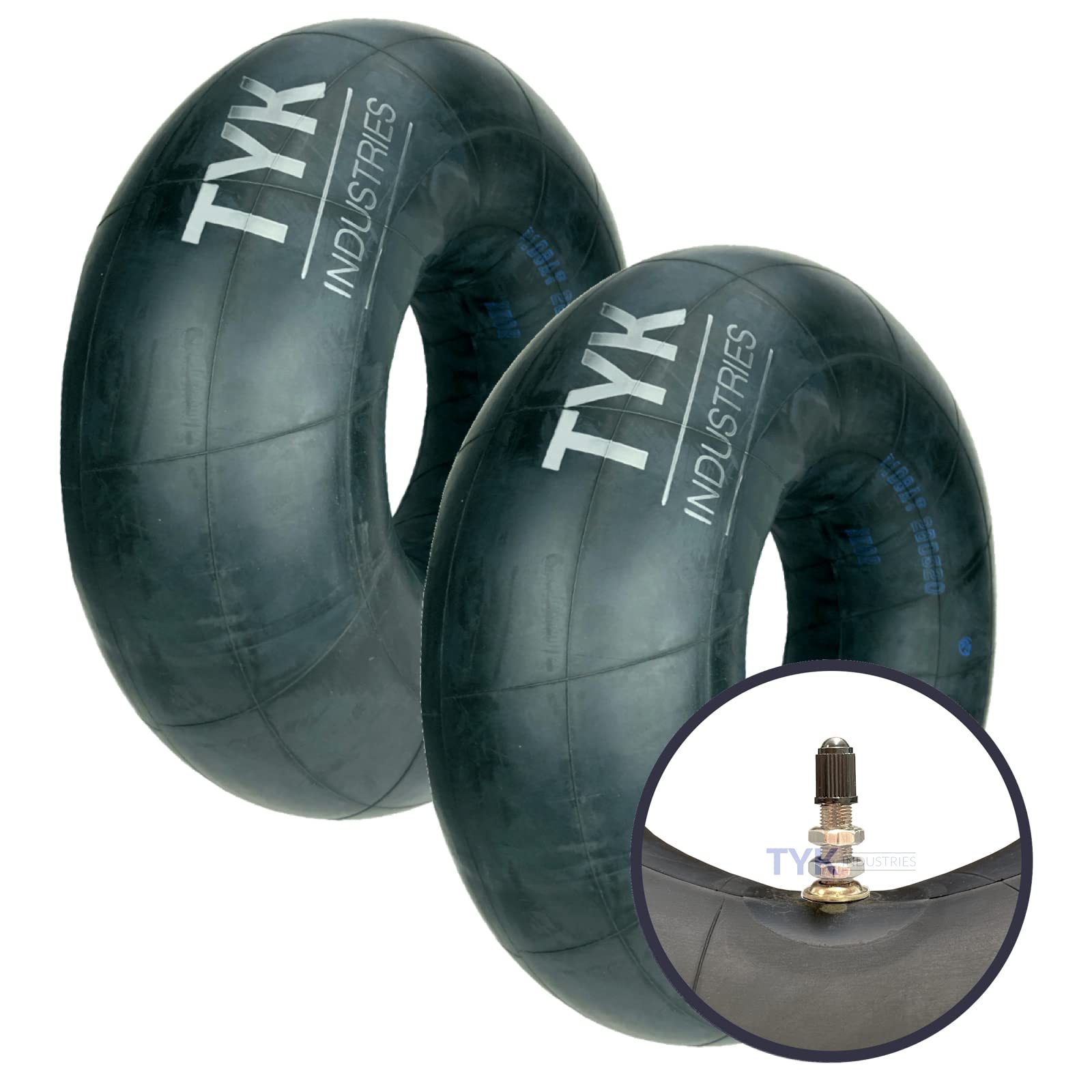 (2-Pack) Tyk Industries Atv Tire Tubes 25X8-12 Inner Tube - Durable Replacement Tire Inner Tube For 25X9-12, 25X10-12 Atv Utv Tire Inner Tubes With Tr6 Metal Valve Stems