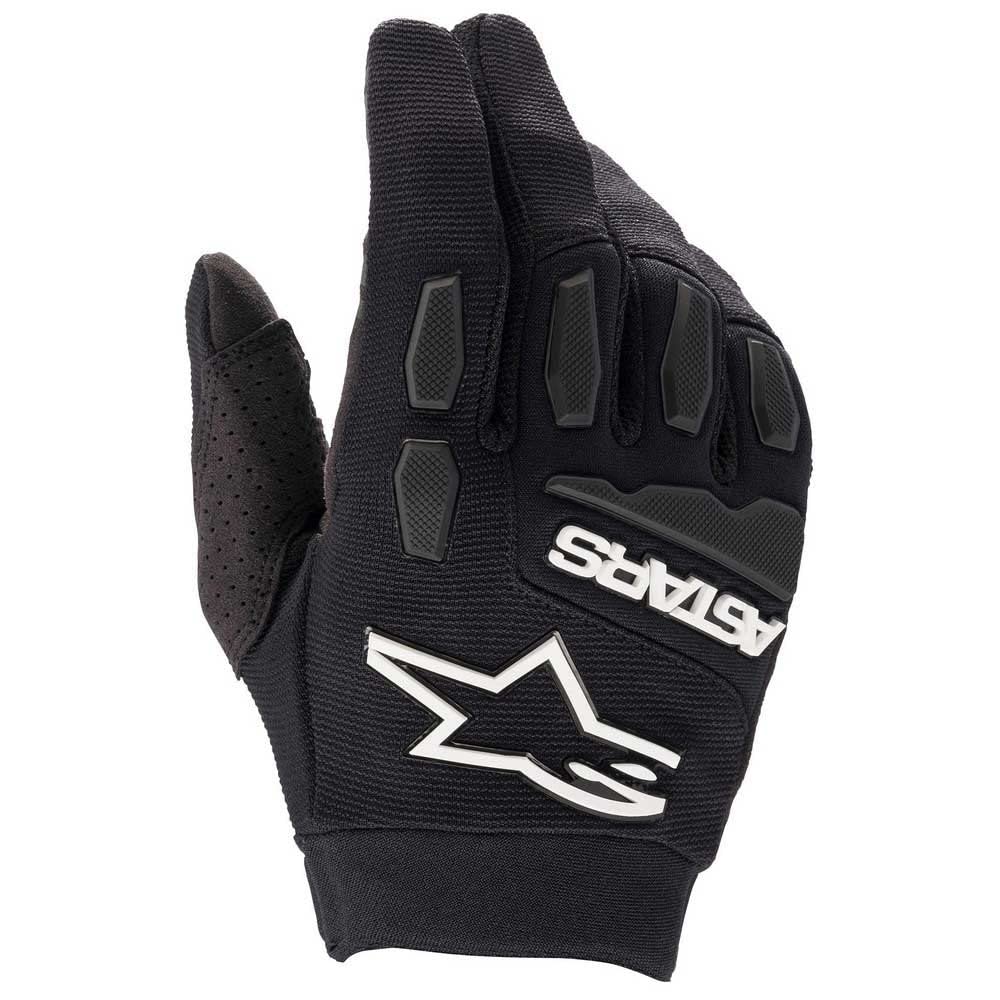 Alpinestars Youth Full Bore Gloves Black/White Lg (3543622-10-L)