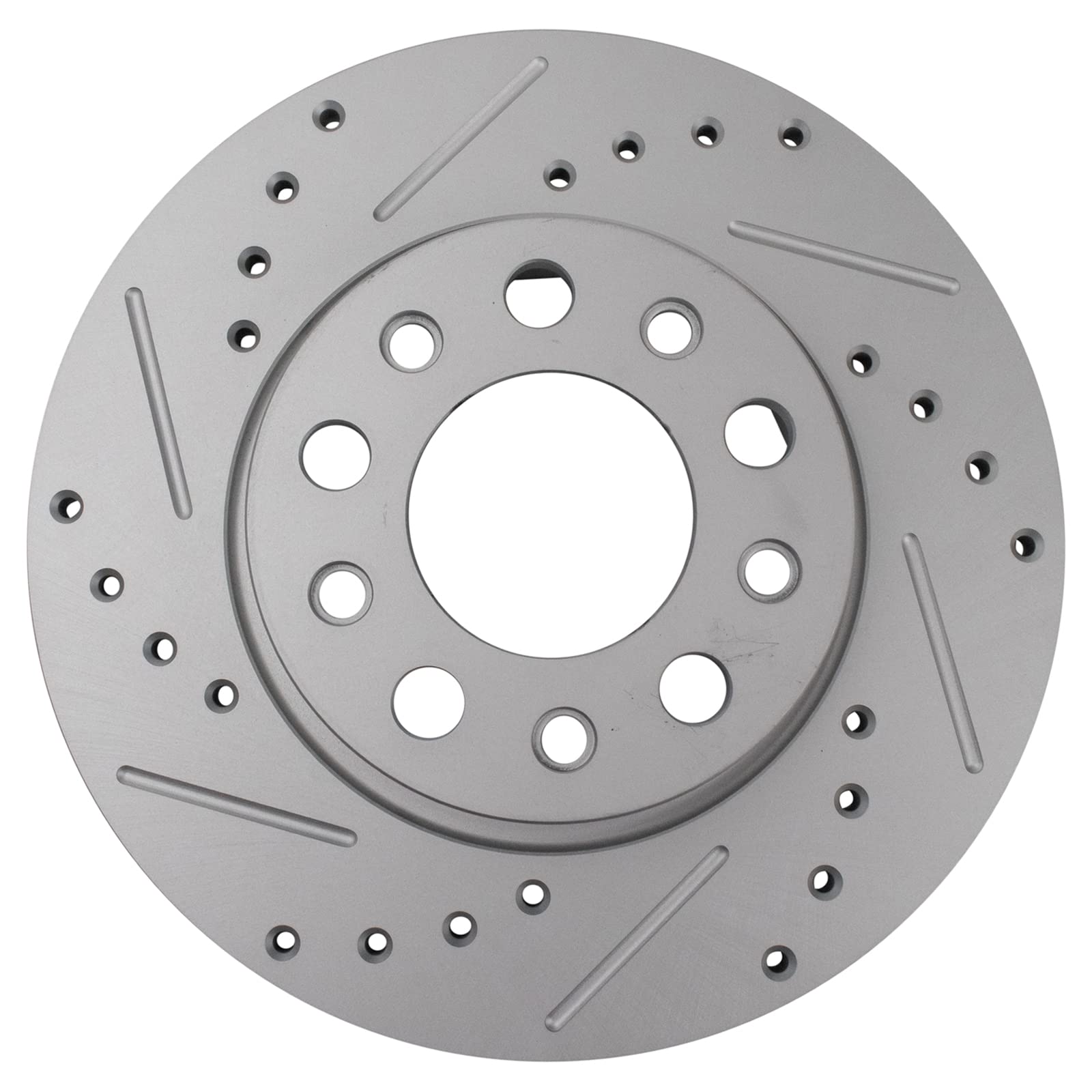 Trq Rear Performance Brake Rotors Set Premium G-Coated Compatible With 2016-2022 Fiat 500X 2017-2022 Jeep Compass 2015-2022 Rene