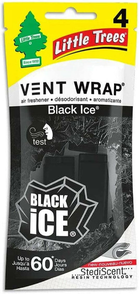 Little Trees Air Freshener | Vent Wrap pack of 4 | 1 Bottle Little Tree Spray | 6 Little tree Hanging Tree For Home, Trucks, RV,