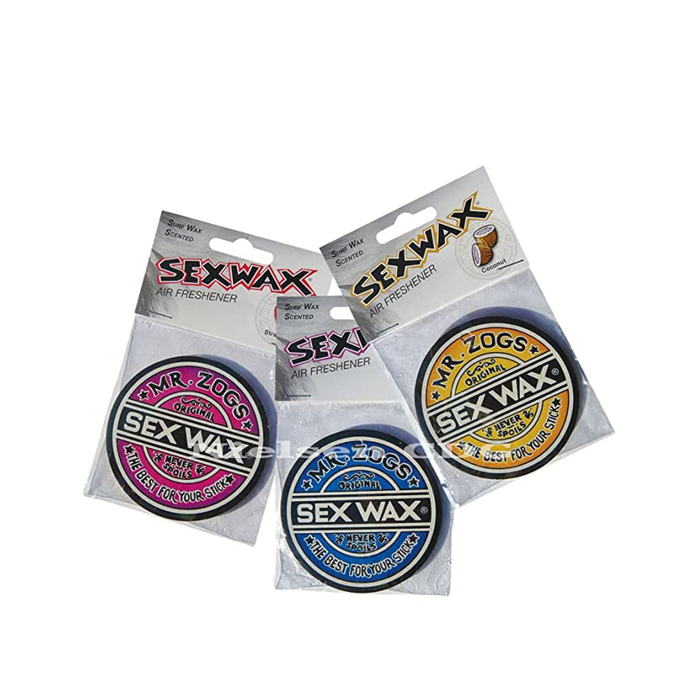Sex Wax Air Freshener 3-Pack - Assorted Scents, CF-CPS Model, 3 Count
