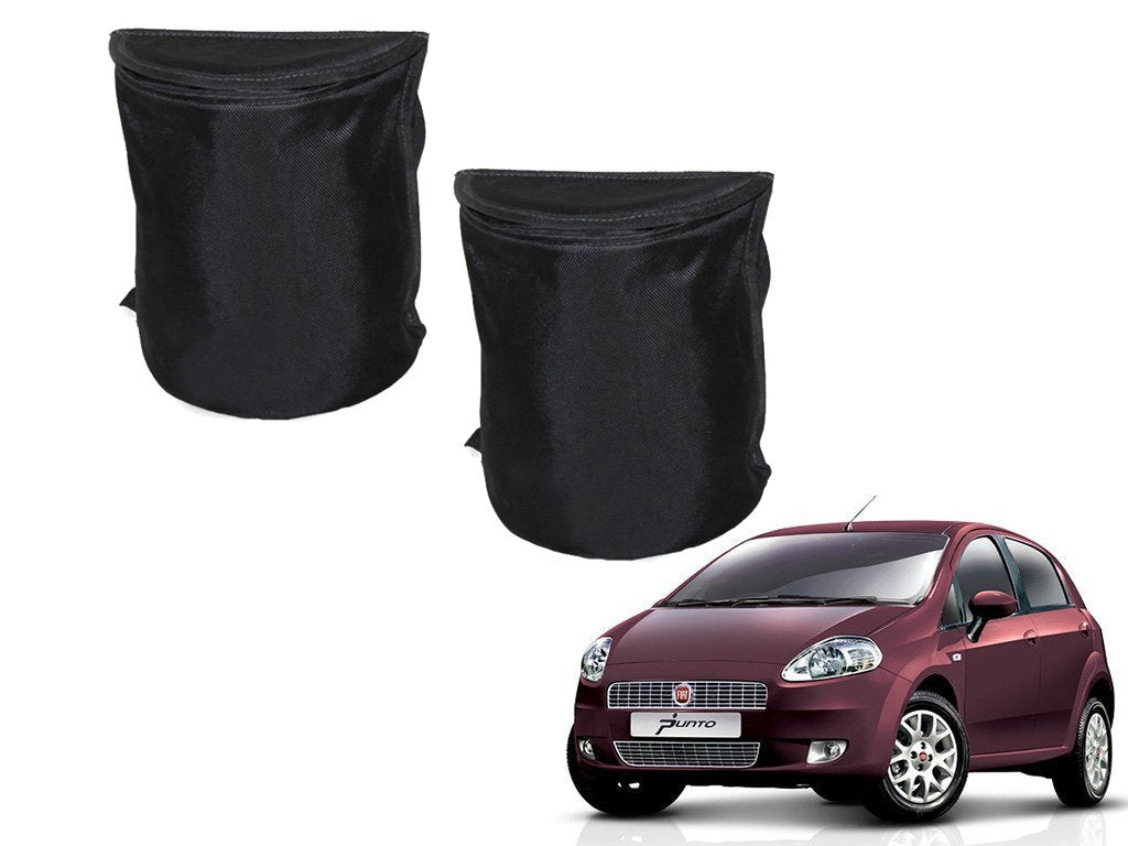 Kozdiko Semi Cylindrical Car Dustbin Set of 2 Pcs for Fiat Punto