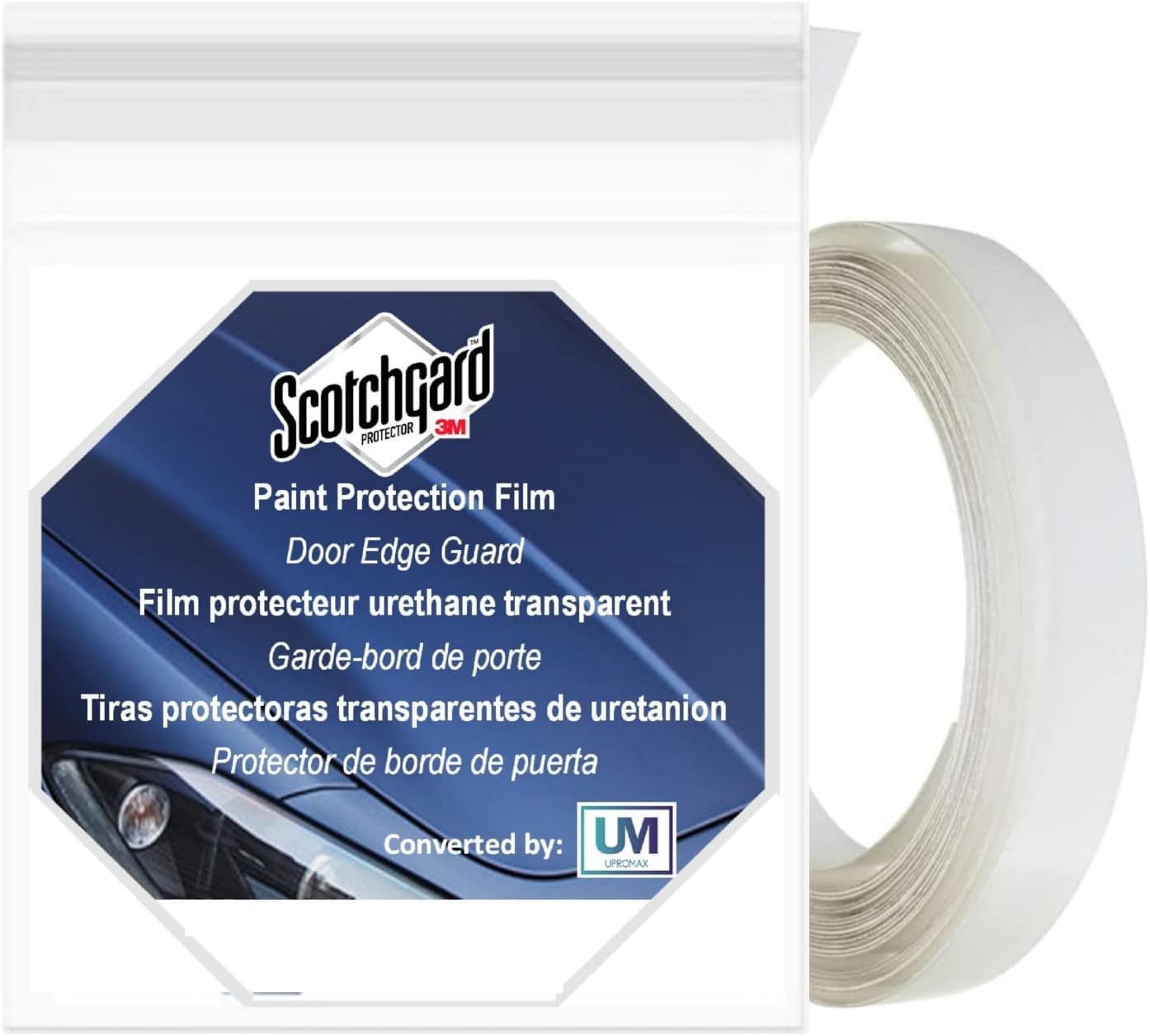 Door Edge Protector PRE-Cut Guard Scratch Paint Protection Film Clear Invisible Universal Car Truck (Roll 1 Inch x 240)