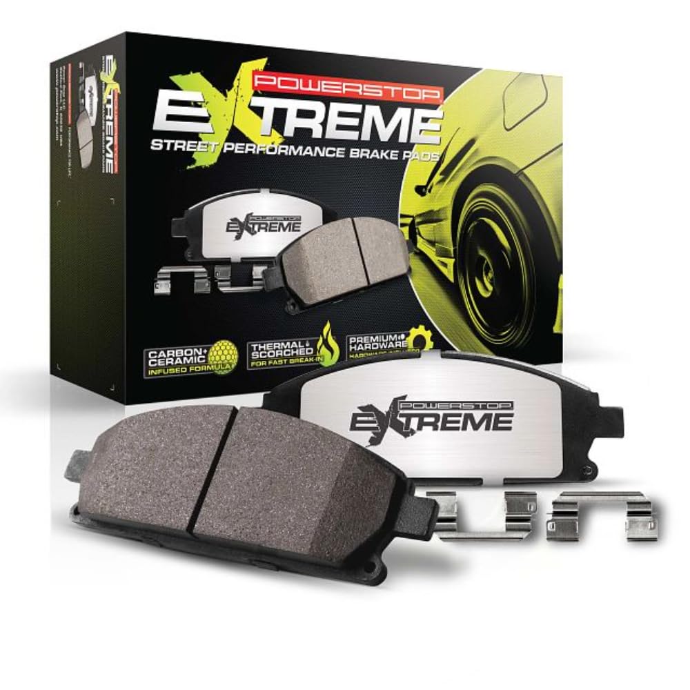 Power Stop Z26-1793 Z26 Extreme Performance Carbon-Ceramic Brake Pad For Ford Mustang 2015-2023 [Model Specific]