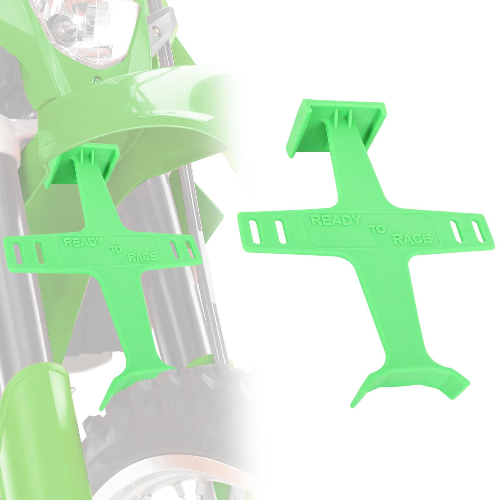Universal Motorcycle Fork Guard Suspension Support Brace Transportation Tool Tie Down Seal Saver Protection Plastic For Dirt Bik