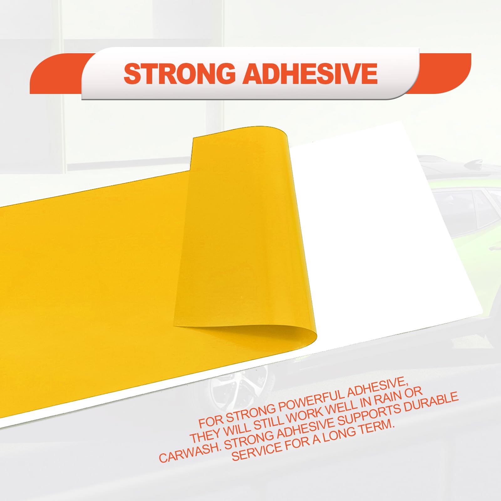 BSAMZO 3PCS Gold Vinyl DIY Decals for Chevy Bowtie Logo Wrap, Yellow, Model BSAMZO-SA25N