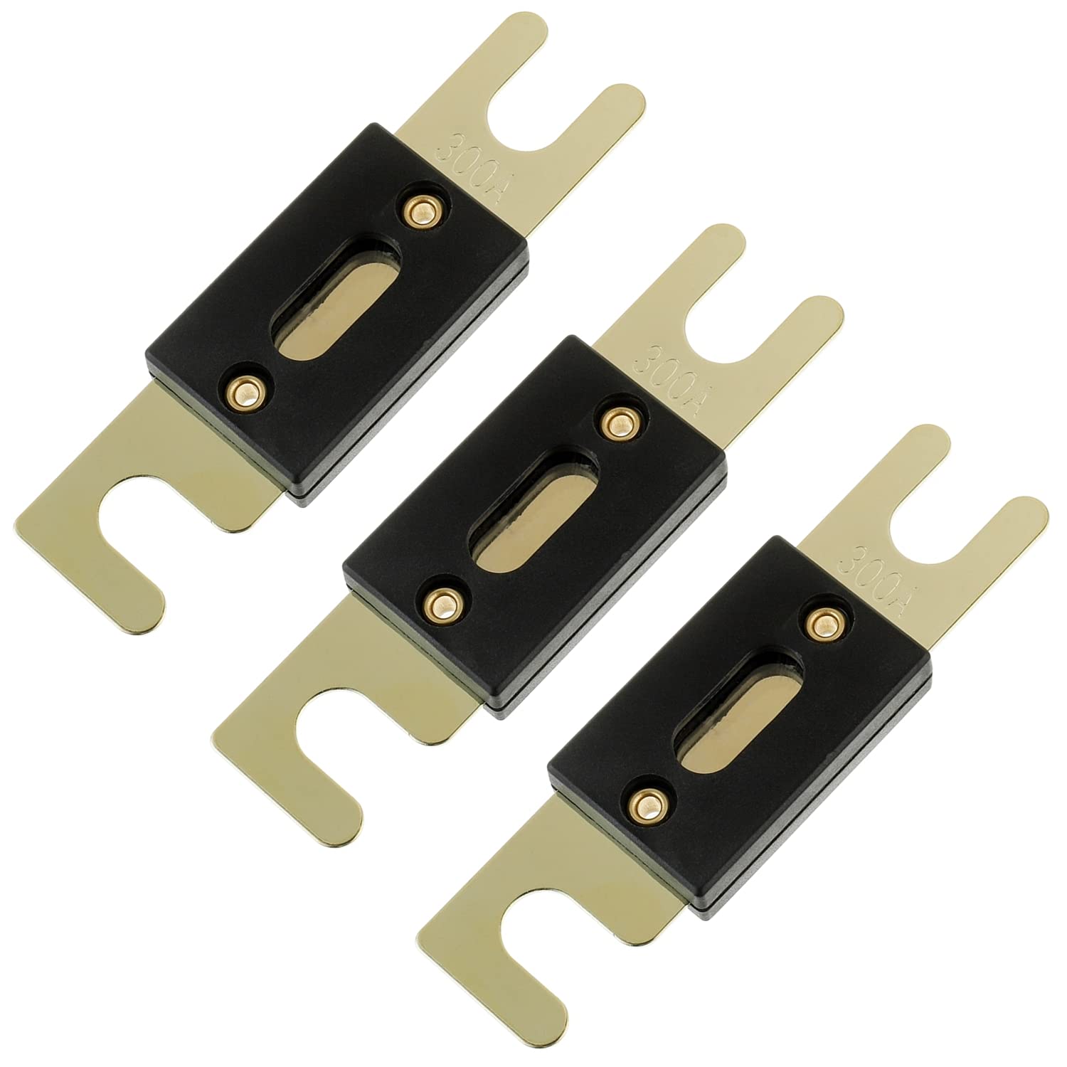 Bojack 300 Amp 32 Vdc Anl Blade Fuse For Car Audio And Video System (Pack Of 3)