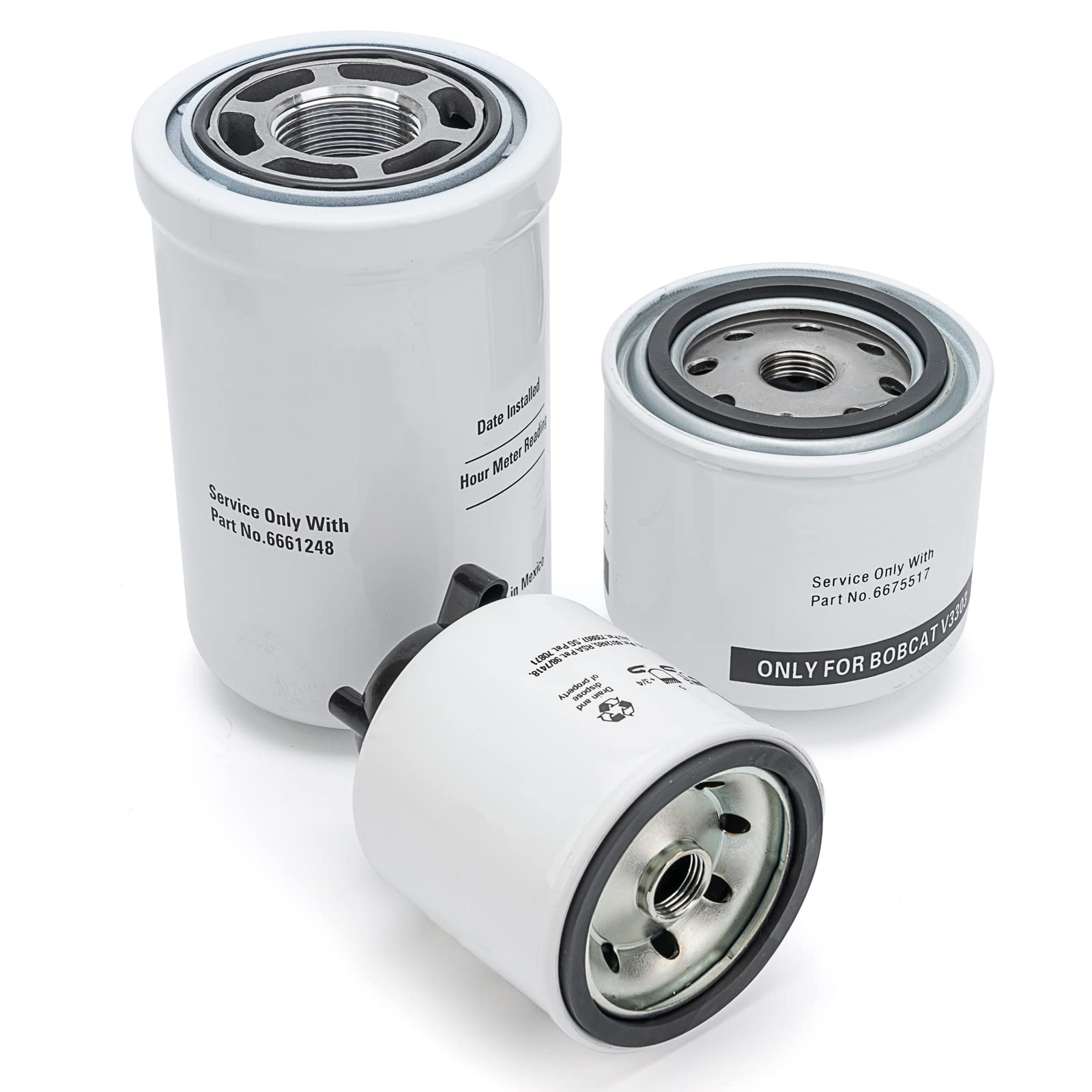 Qagea Air Filter & Oil Filter Kit for Bobcat Models 743, 751, 753, 763, 773, S130, S150, S160, S175, S