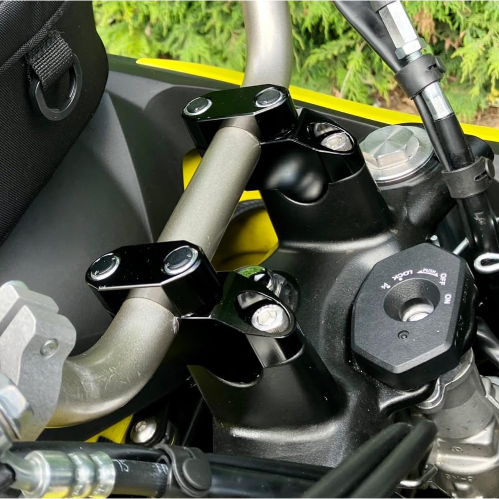 Xitomer 22mm 7/8'' Motorcycle Handlebar Risers With Clamps, ATV Dirt Bike Motocross, Fit for Grom MSX125/ CRF250L, FZ1/ FZ8/ FZ1