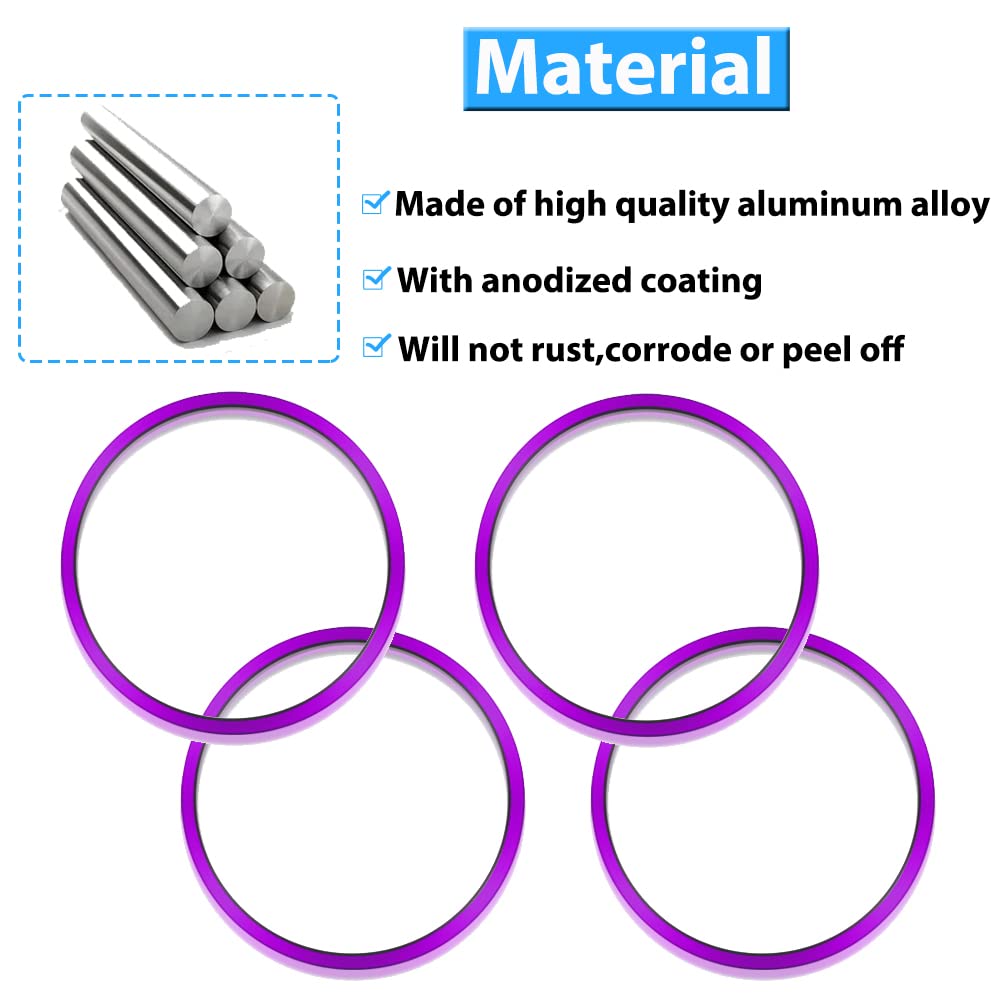 For 2016-2023 Tacoma A/C Vent Ring Outer Cover Air Conditioning Outlet Trim Decoration Toyota Tacoma Accessories 4 Piece Kit, Pu