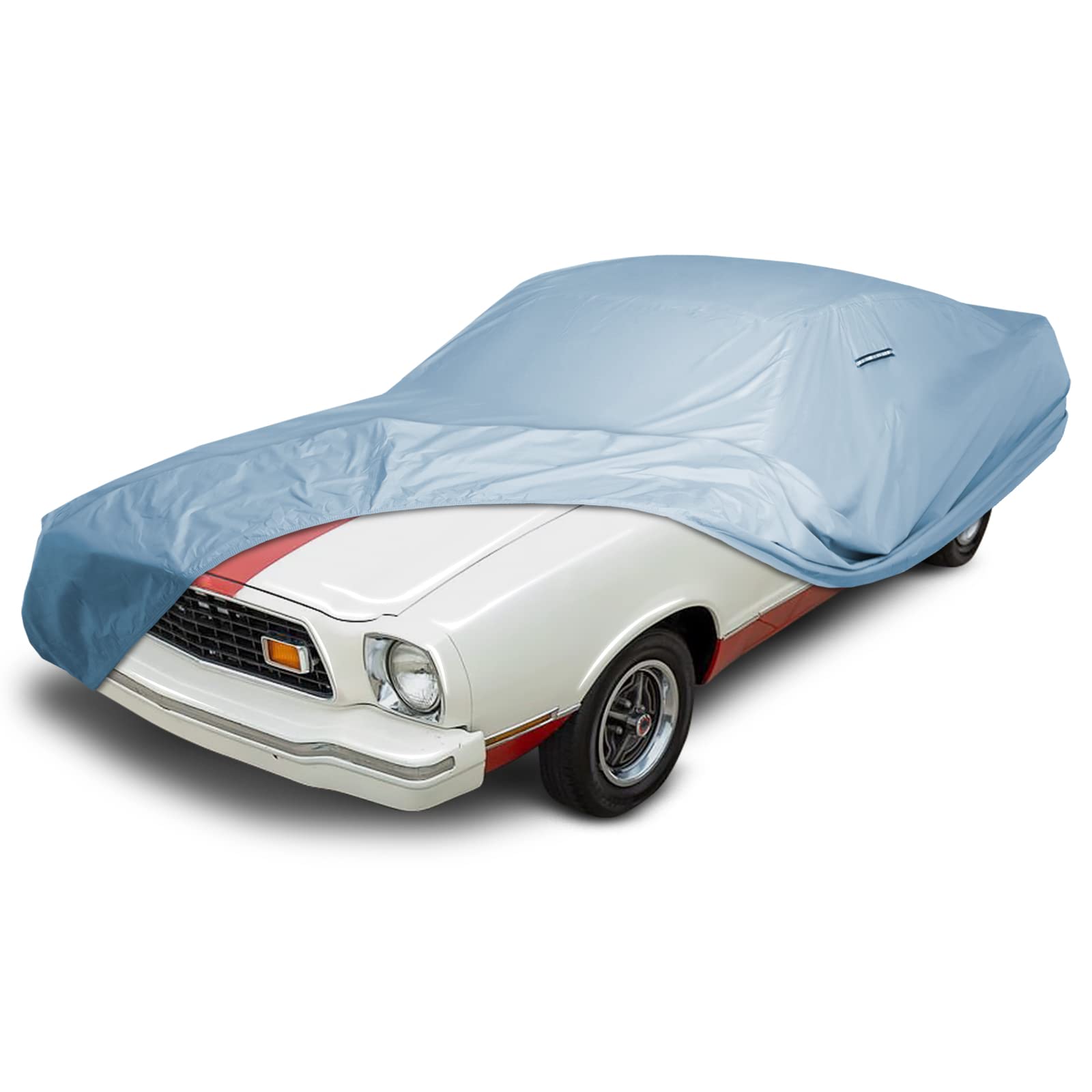 Icarcover Custom Car Cover For 1974-1978 Ford Mustang Waterproof All-Weather Rain Snow Uv Sun Protector Full Exterior Weatherpro