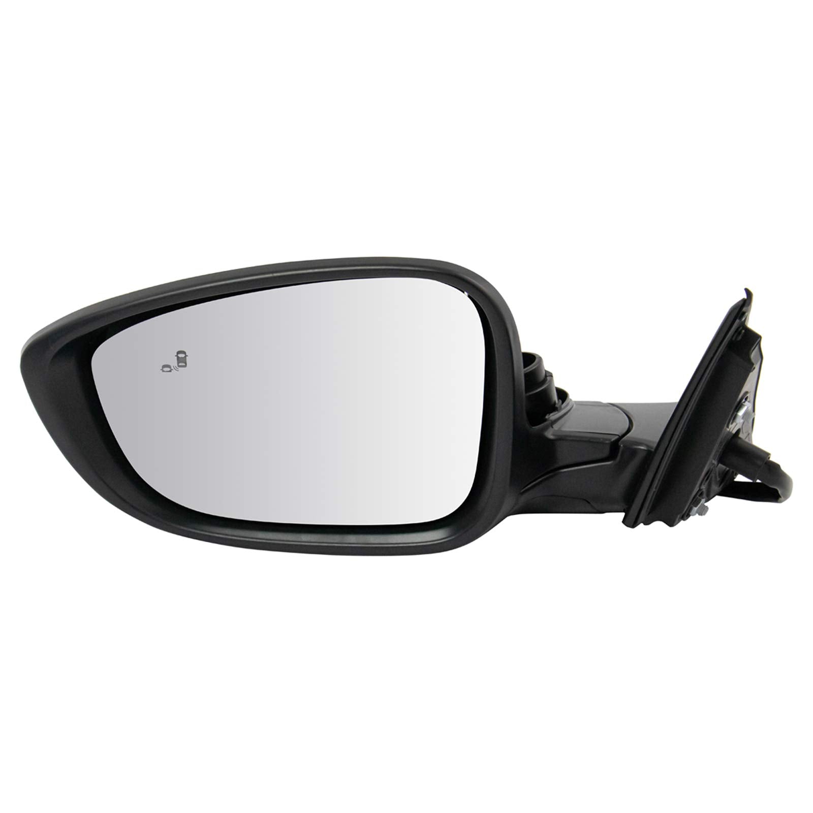 TRQ Left Mirror Drivers Side Compatible with 2018-2022 Honda Accord HO1320329 HO1326102