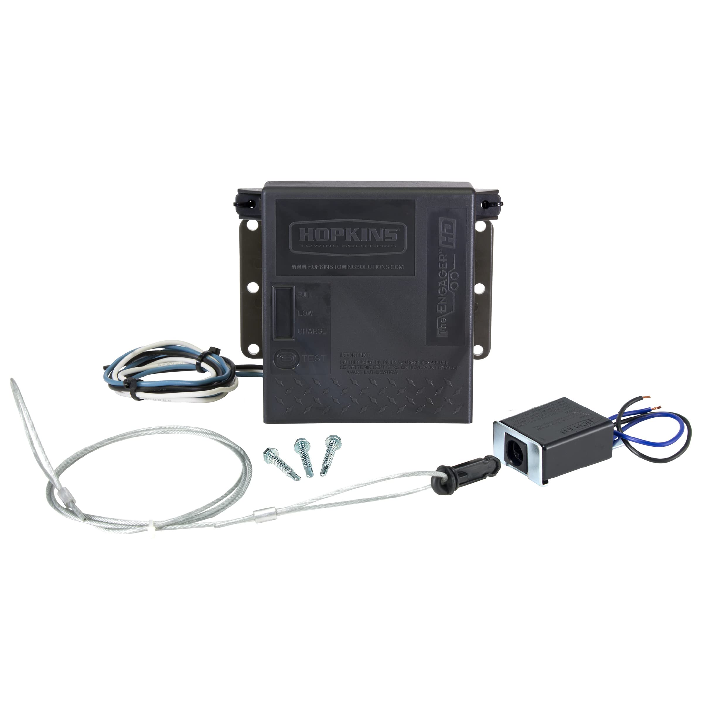 Hopkins Towing Solutions 20099 Engager LED Test Break Away System with Battery Meter