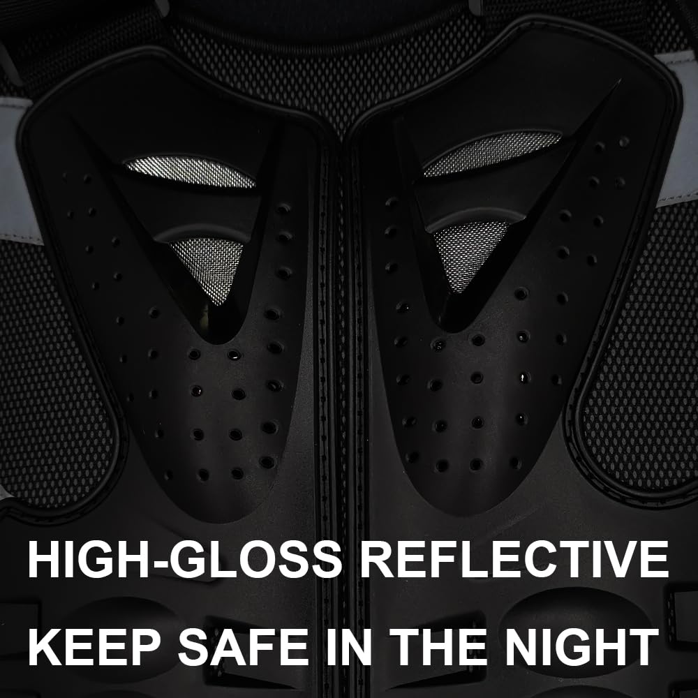 Motorcycle Accessories , Elbow Knee Pads and Chest Protector Motocross Gear for Men and Women, Dirt Bike Gear Chest Armor, Back