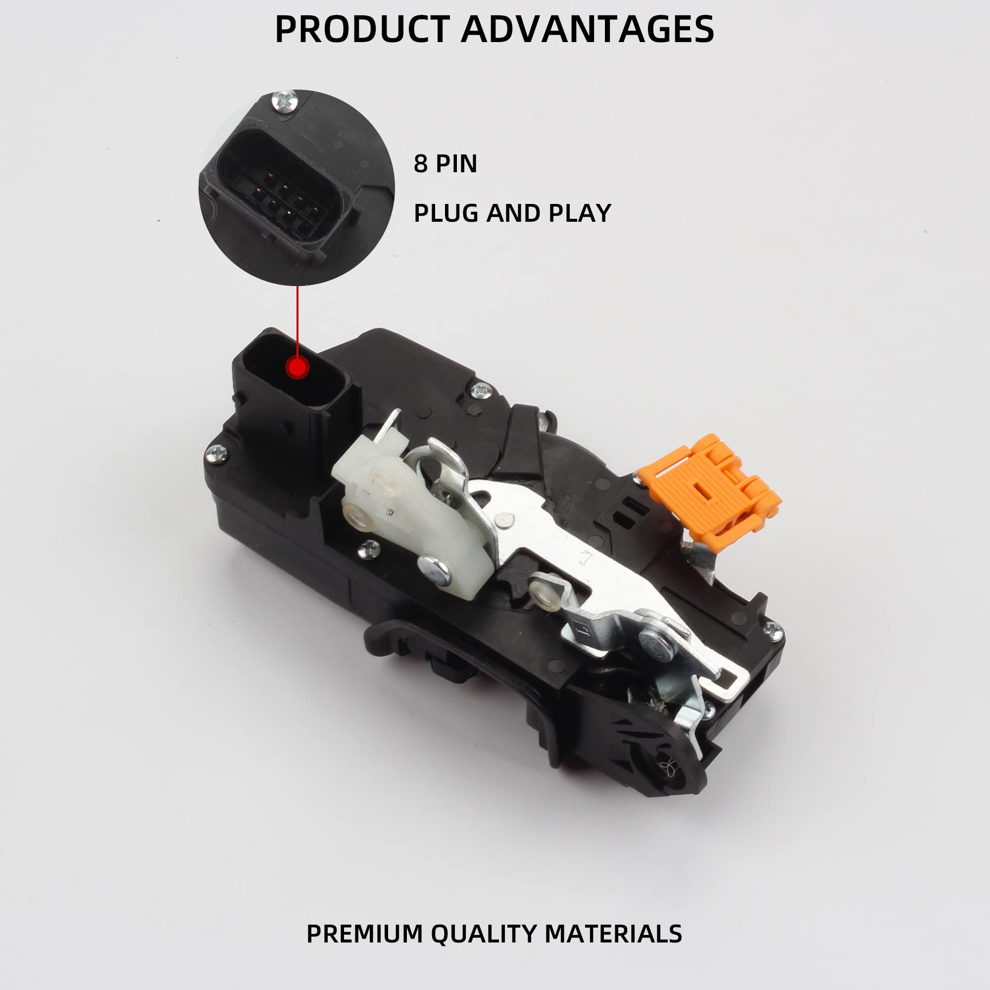 Dasbecan Door Lock Actuator Compatible With Hummer H2 2003-2007 Front Left Driver Side Power Door Latch Assembly Motor 15816392
