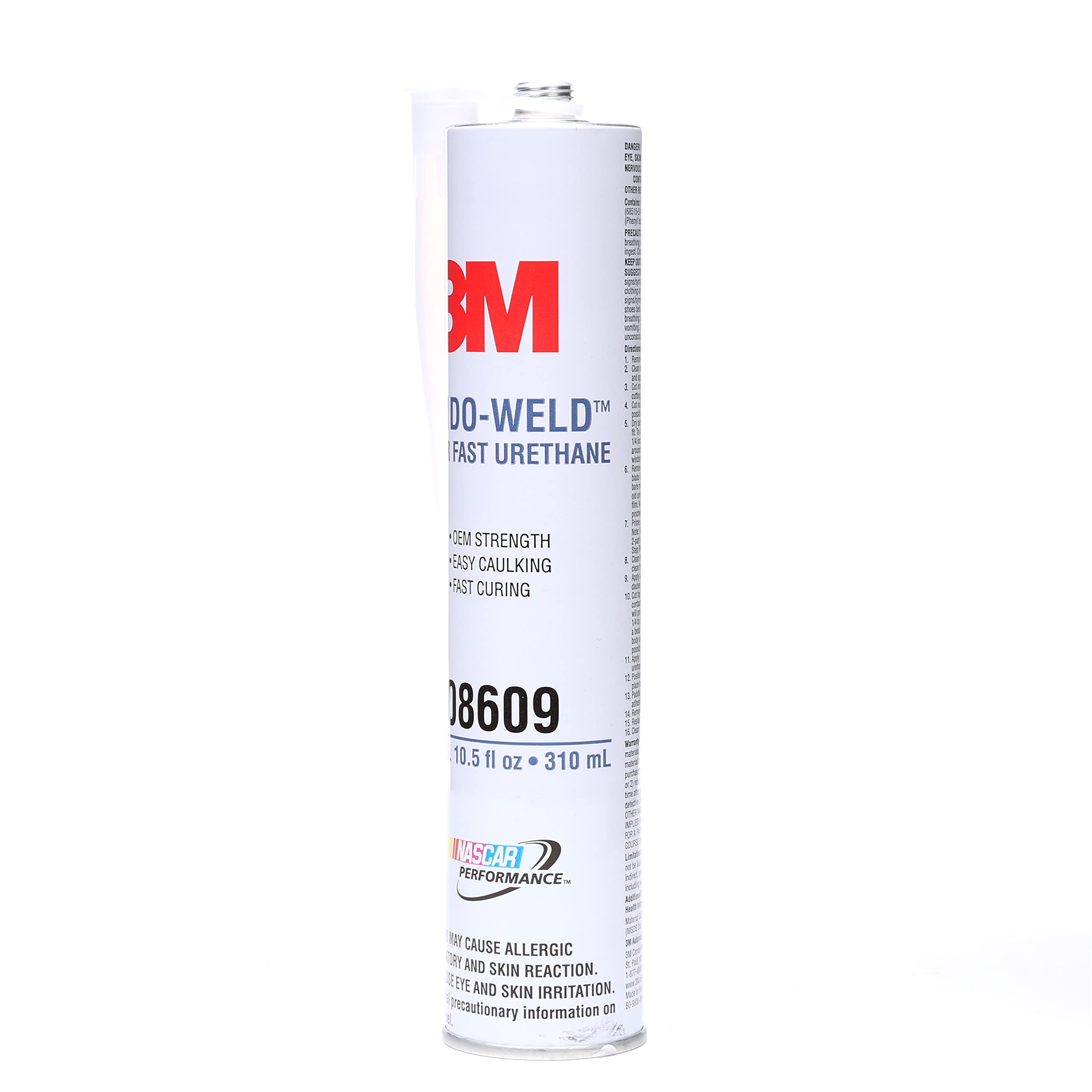3M Windo-Weld Super Fast Urethane Cartridge, 10 oz, Black, Model 08609