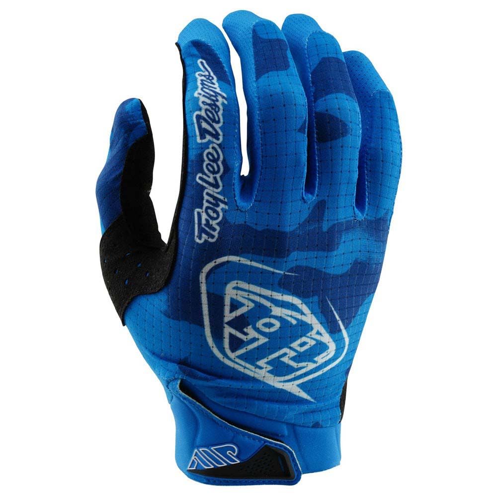 Troy Lee Designs Air Glove for Motocross MX Mountain Biking, Blotted Bright Blue, Small