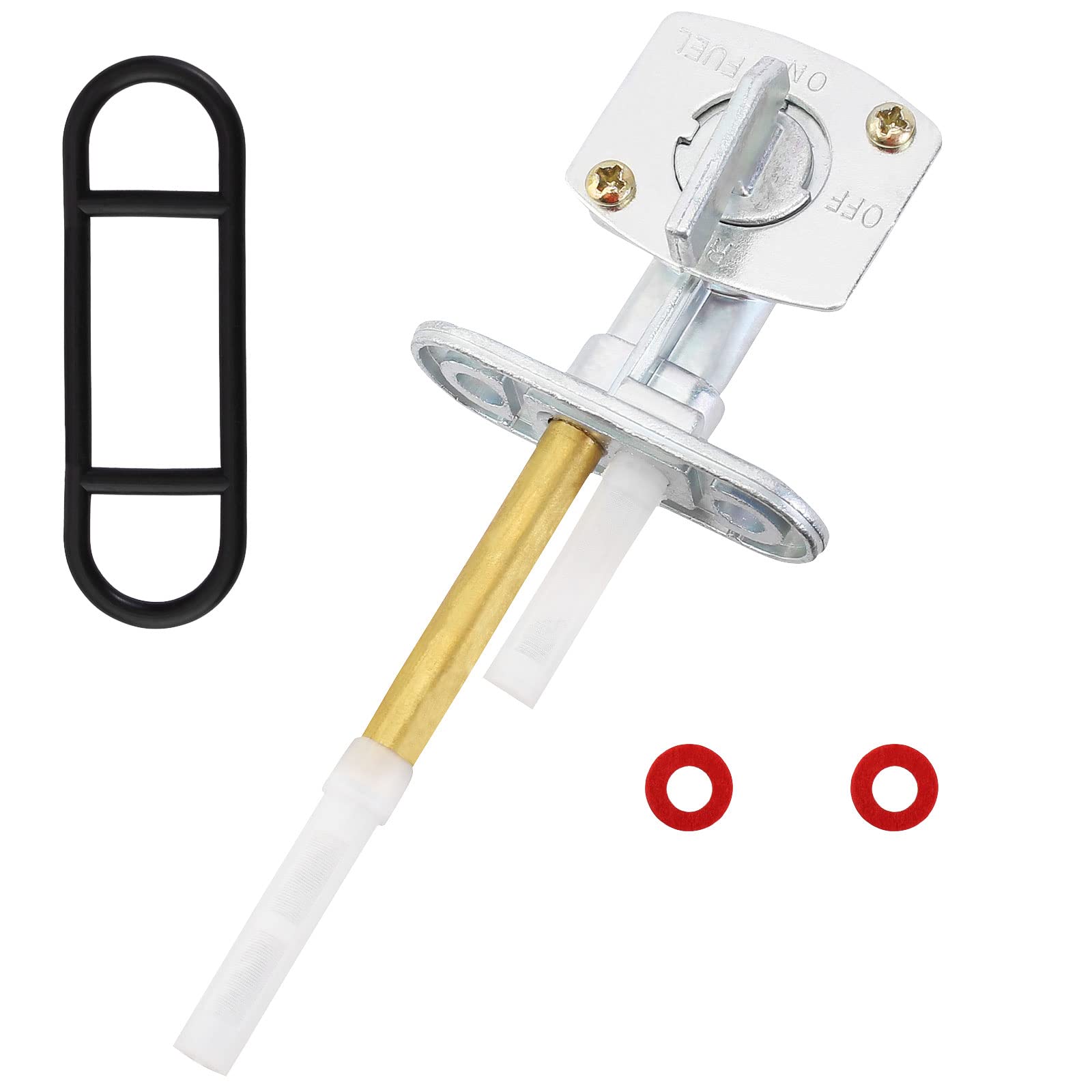 QAZAKY Fuel Gas Tank Petcock Valve Switch Compatible with Kawasaki Bayou 220 250 300 400 KLF220 KLF250 KLF300 KLF400 Prairie 300