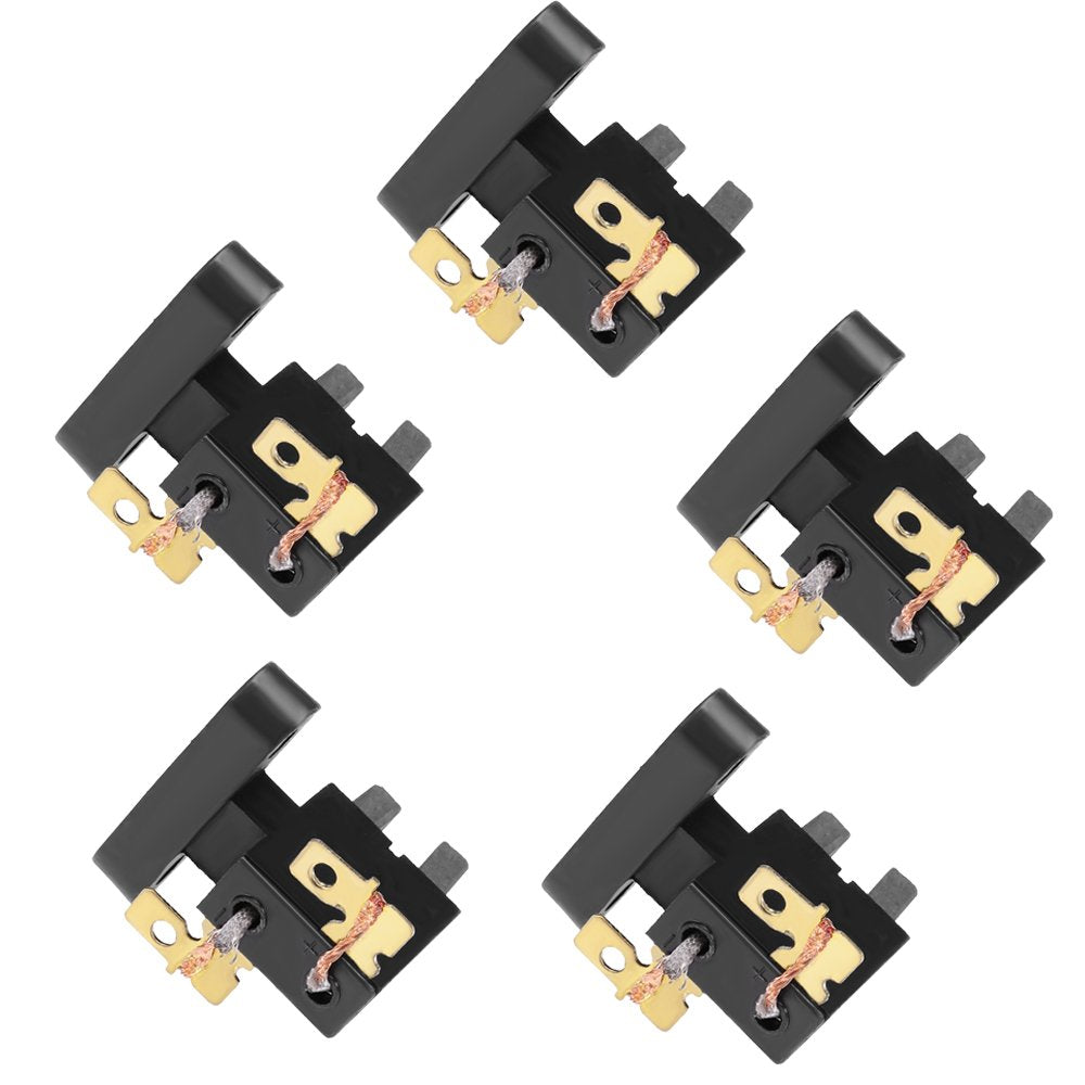Hoypeyfiy Universal Generator Carbon Brush Assembly Replacement, Pack of 5, Black, Model 1